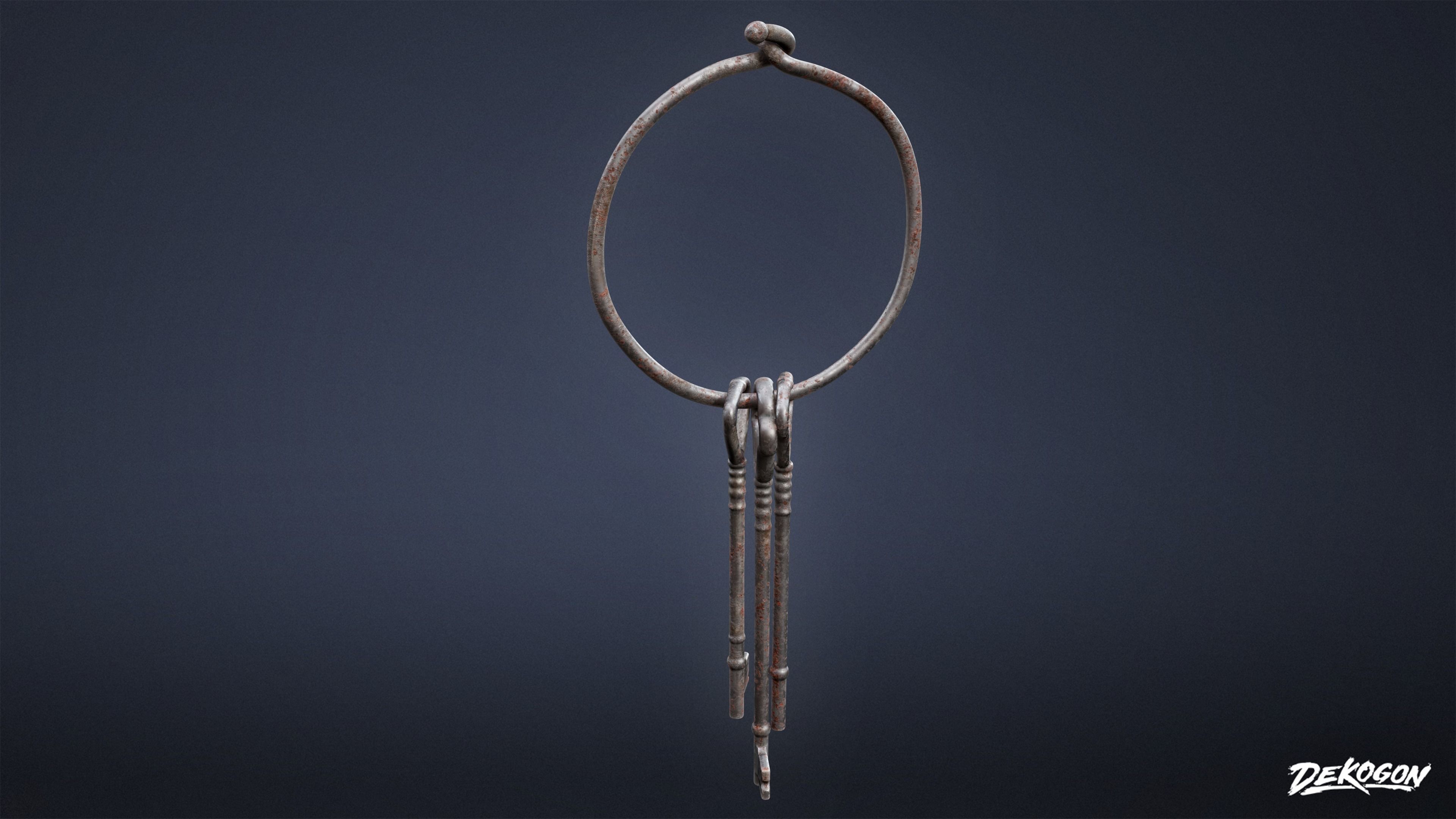 PIRATES - Shackle Chains 01 - NANITE AND LOW POLY Low-poly 3D model_29