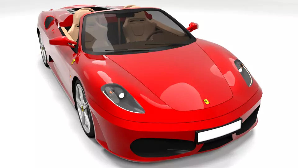 FERRARI F430 SPIDER Low-poly 3D model_0