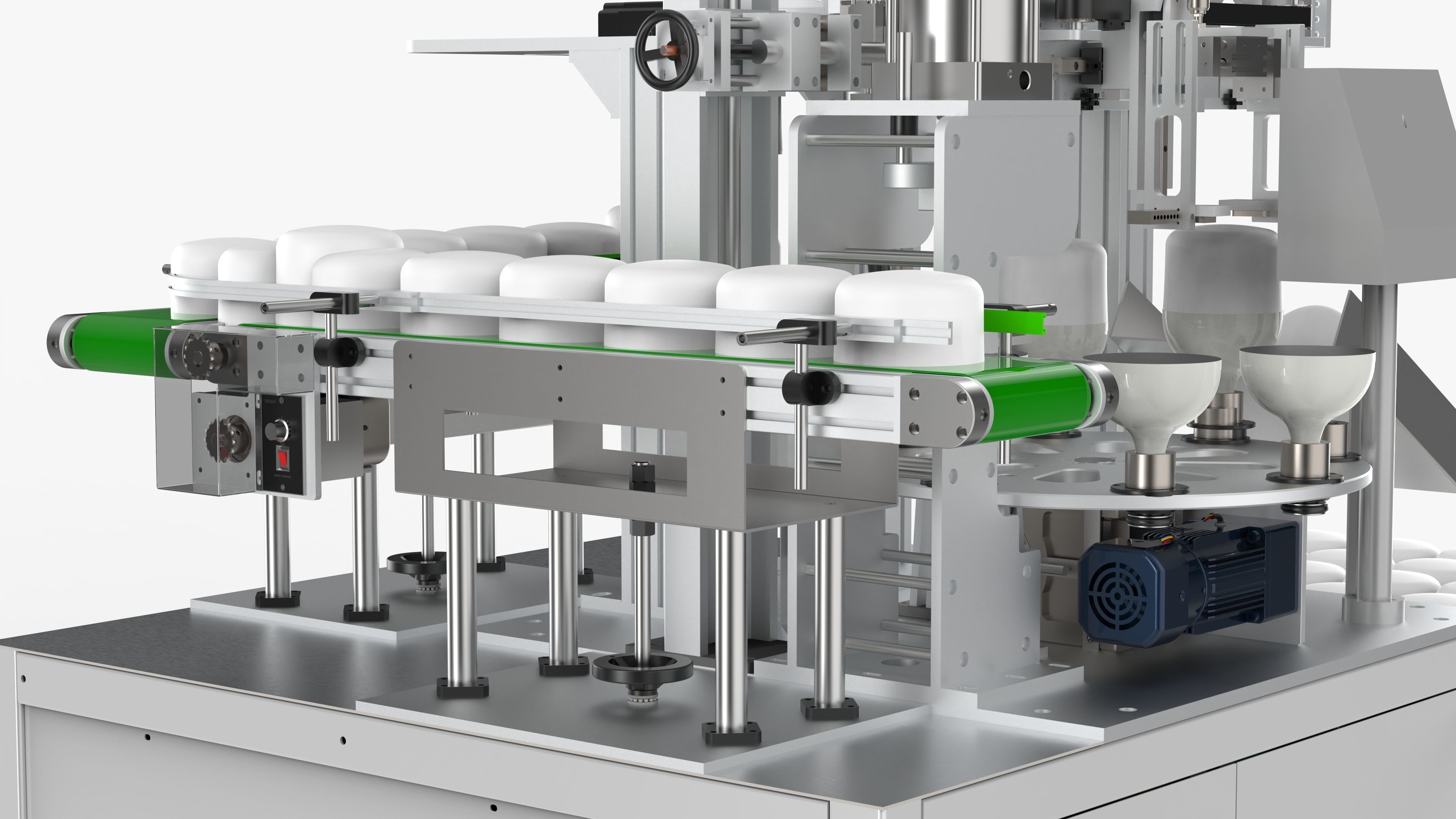 Bulb Automatic Pressing Machine 3D model_10