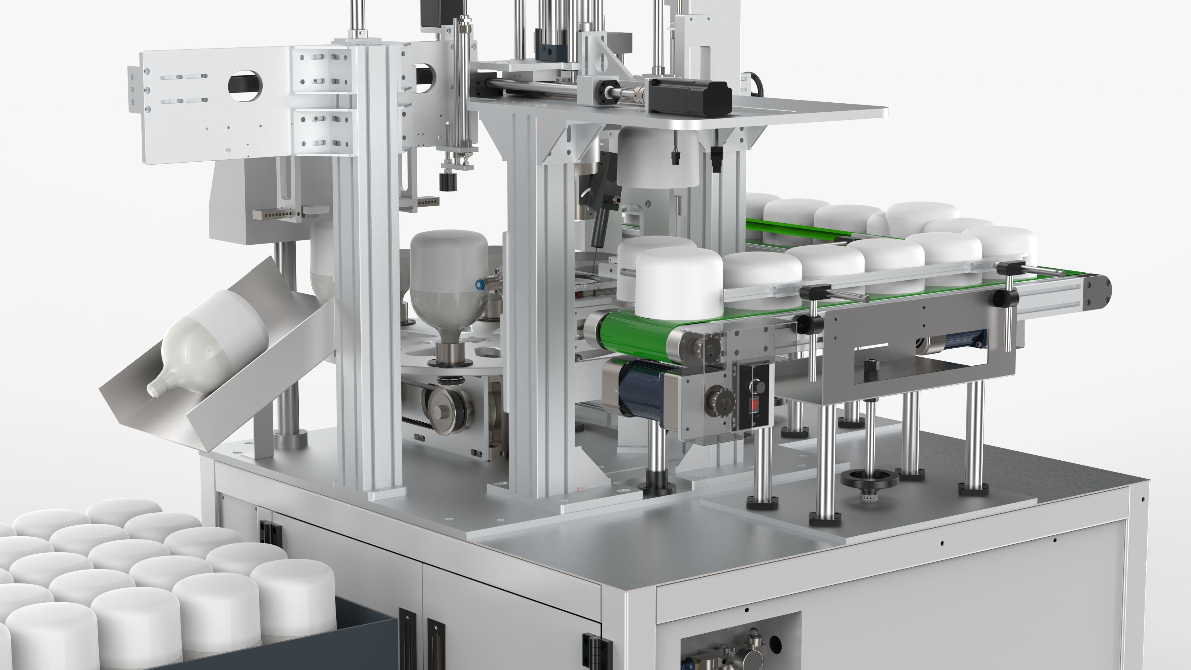 Bulb Automatic Pressing Machine 3D model_12