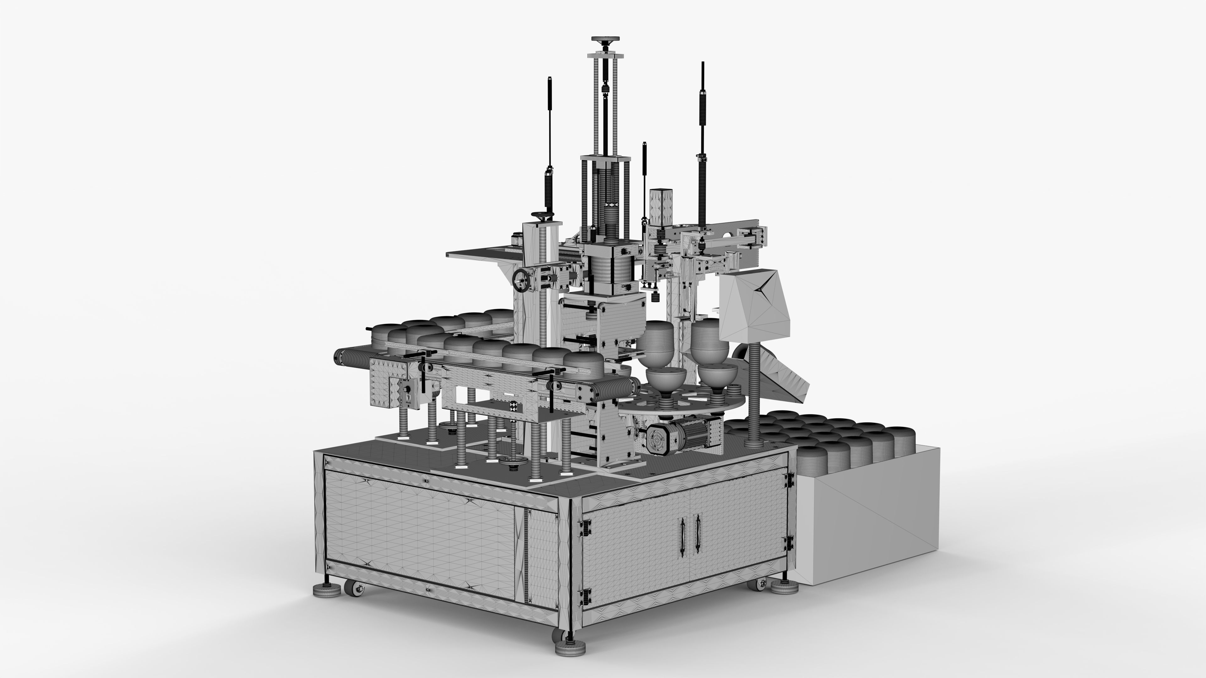 Bulb Automatic Pressing Machine 3D model_20