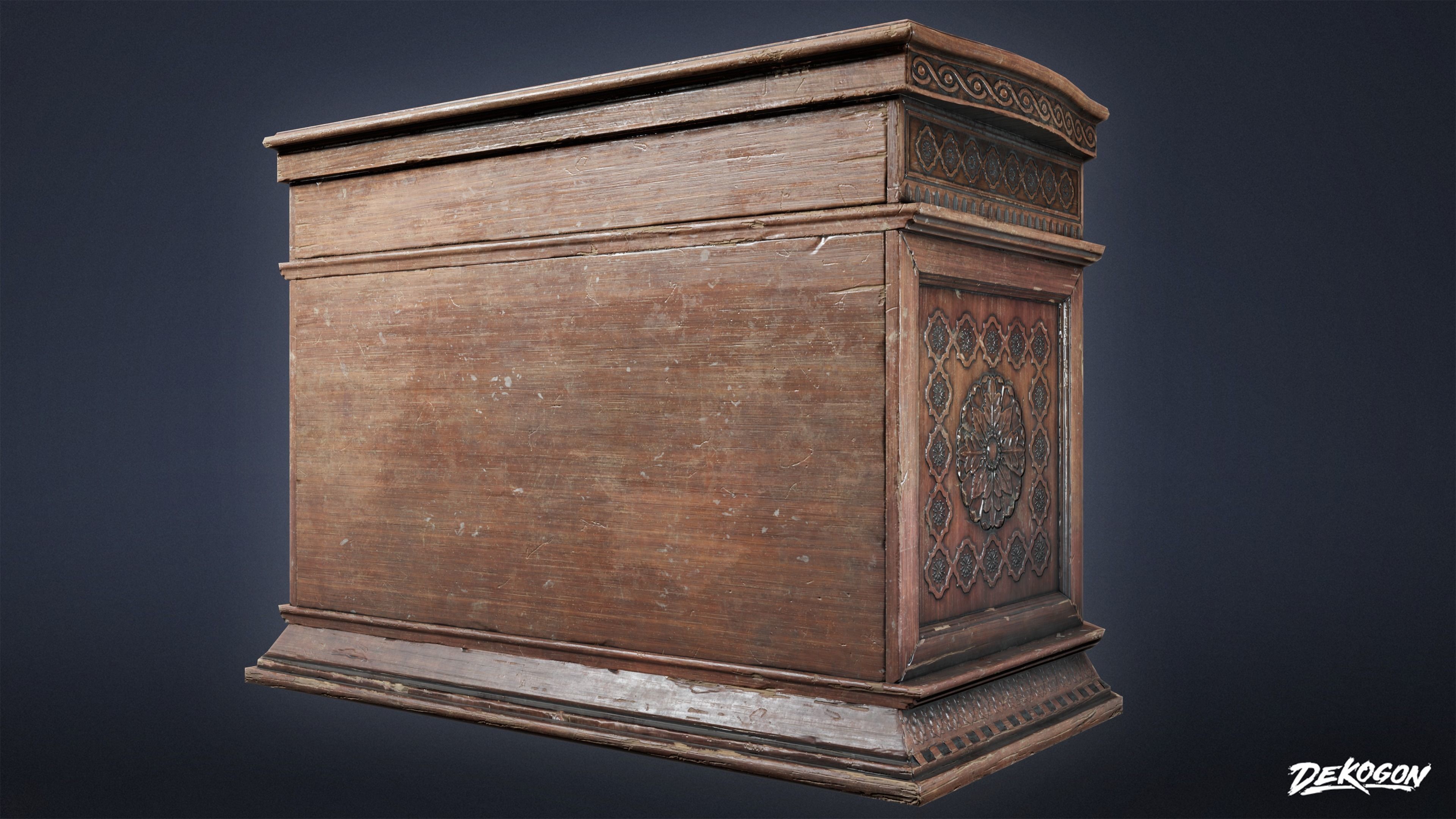 PIRATES - Credenza 01 - NANITE AND LOW POLY Low-poly 3D model_5