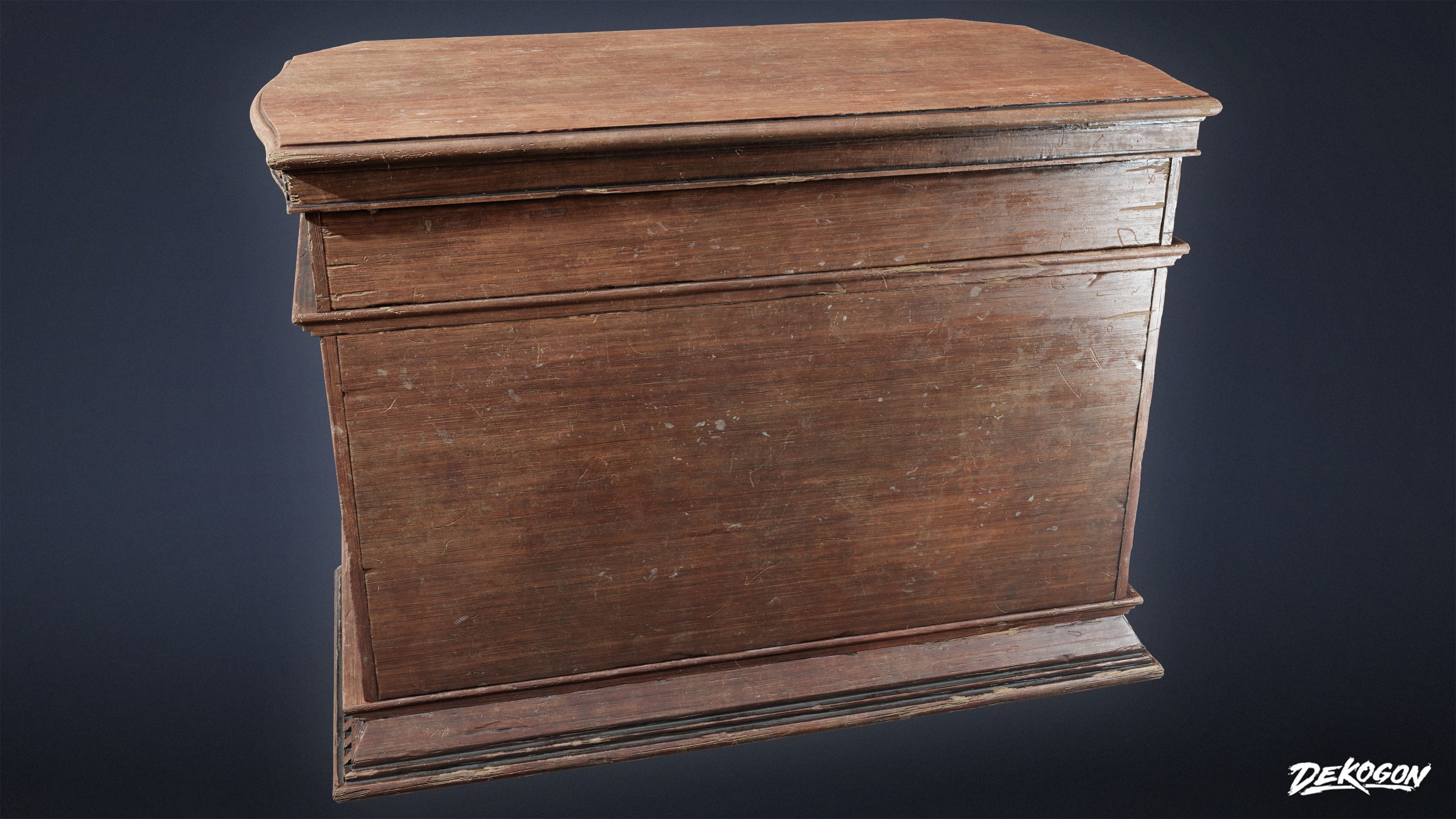 PIRATES - Credenza 01 - NANITE AND LOW POLY Low-poly 3D model_10