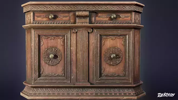 PIRATES - Credenza 01 - NANITE AND LOW POLY