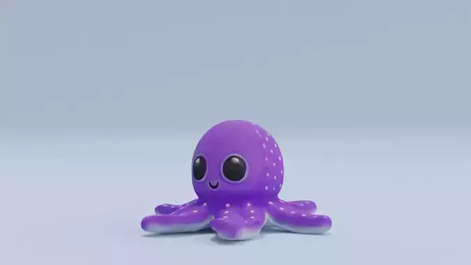 Octopus Toy Cute Purple