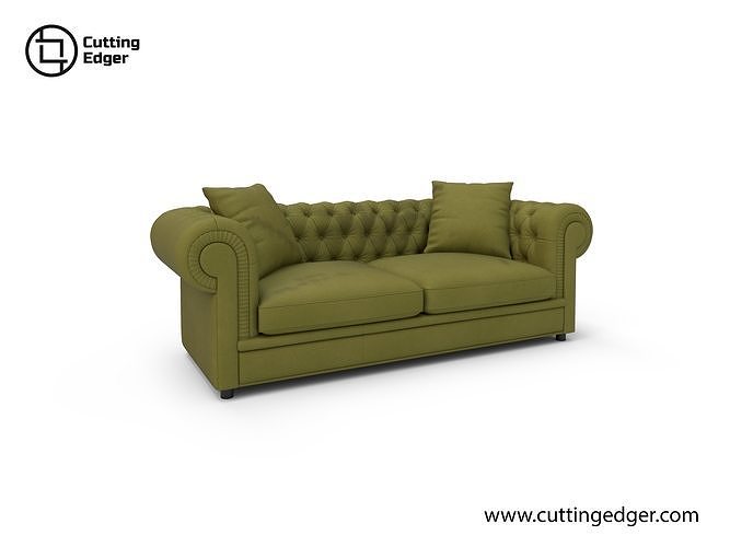 Modern Chesterfield Sofa 3D model