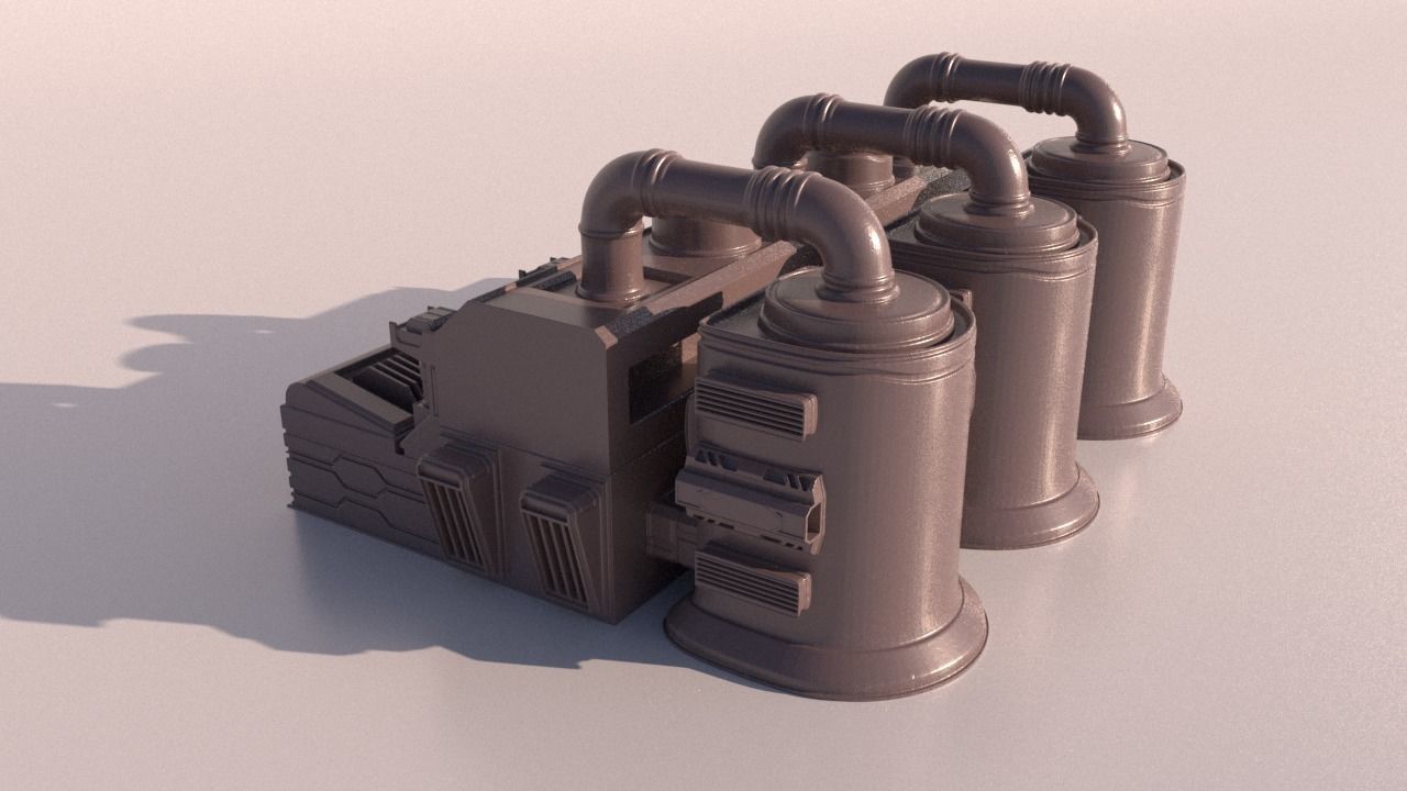 SCI-FI STORAGE TANK for 3Dprint 3D print model_1