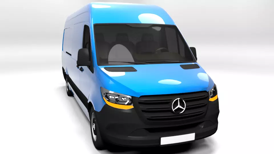 MERCEDES SPRINTER XL 2019 Low-poly 3D model
