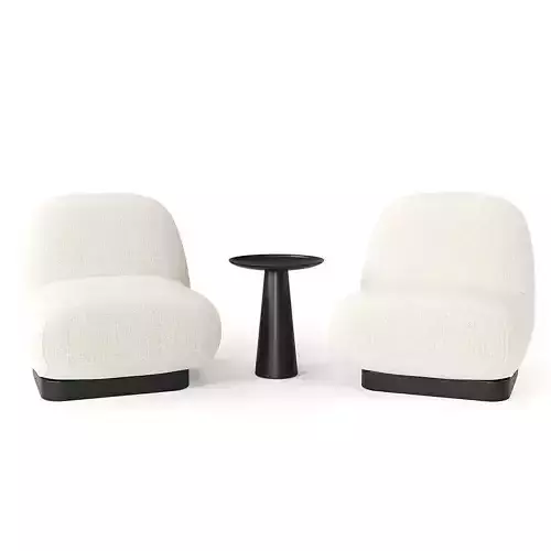 Elsie cocktail chair and side table 