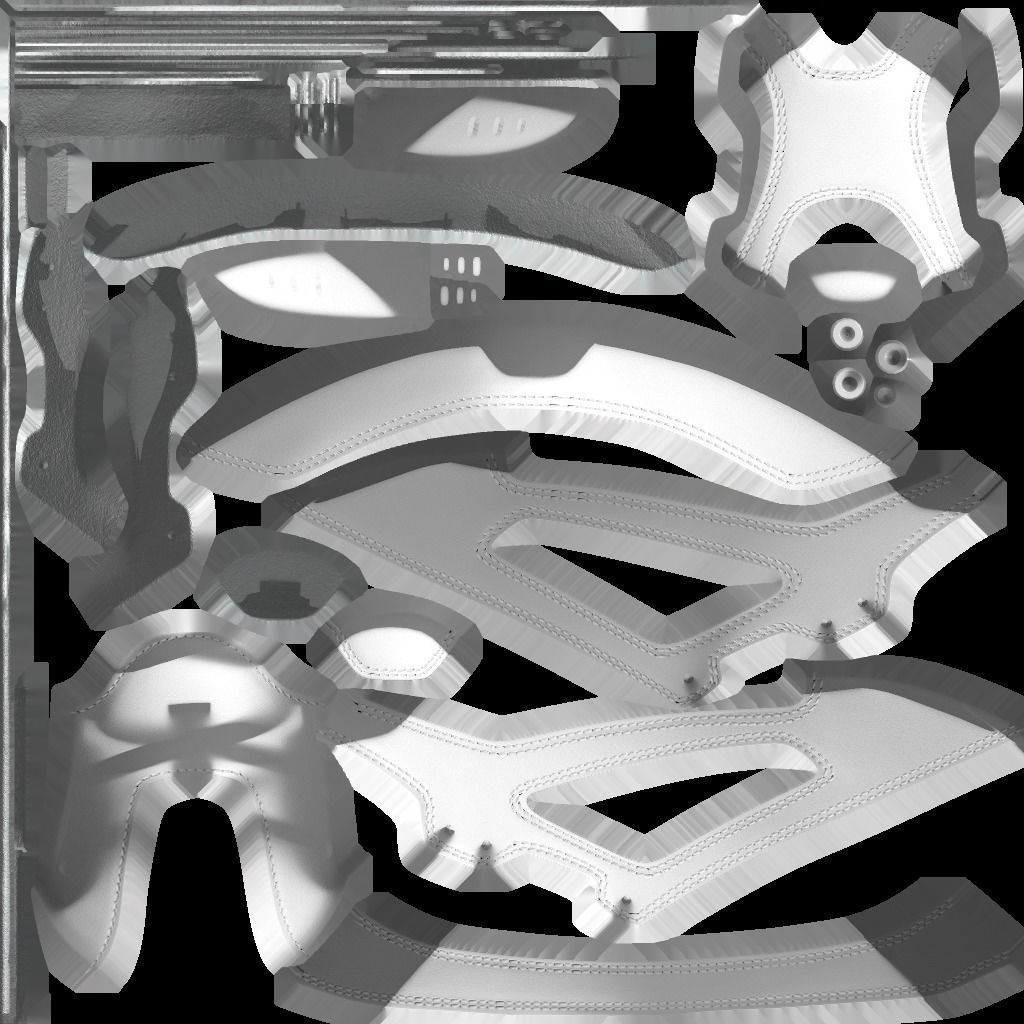 3D WHITE SHOES Low-poly 3D model_17