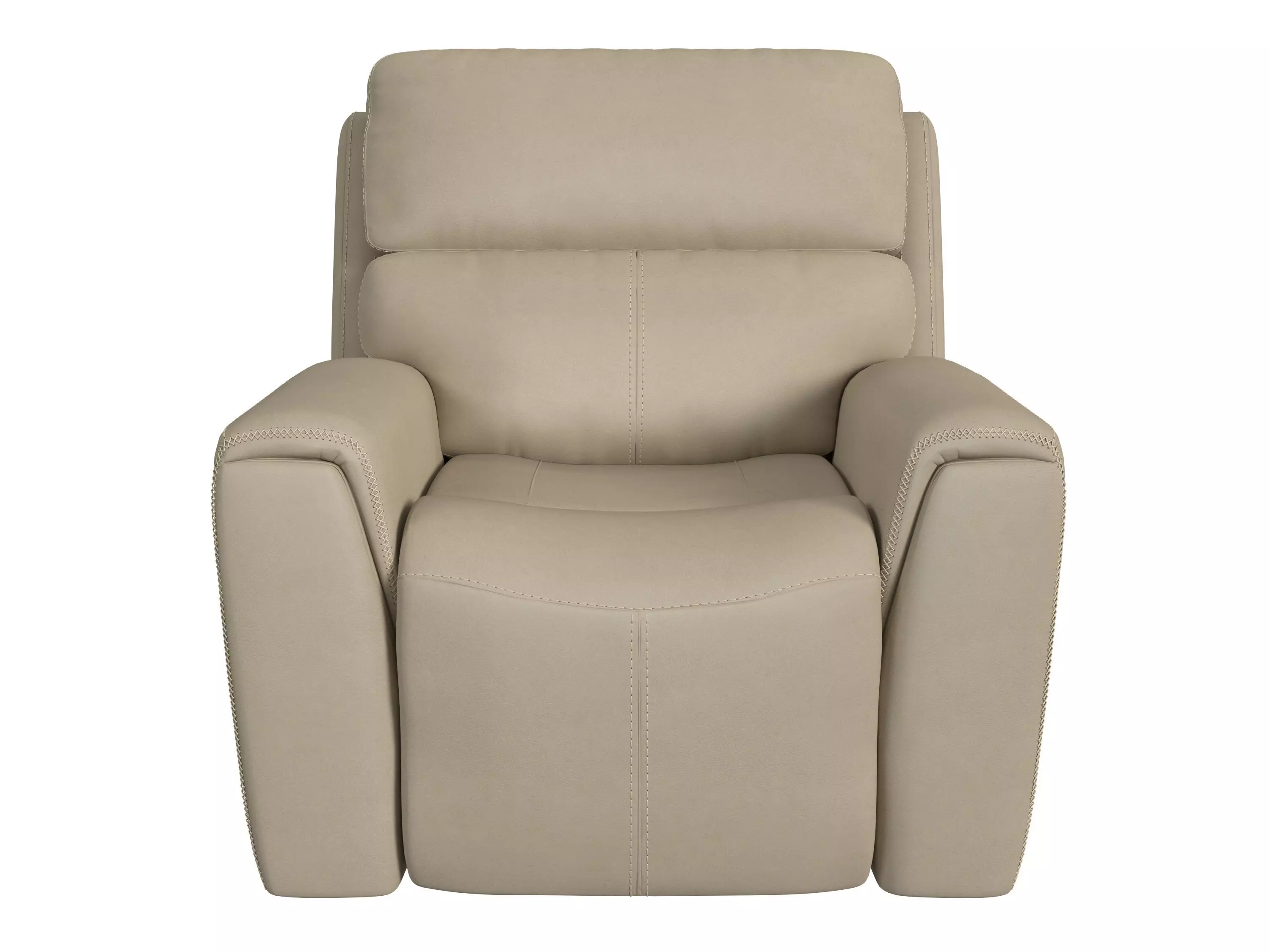 beige recliner chair Low-poly 3D model