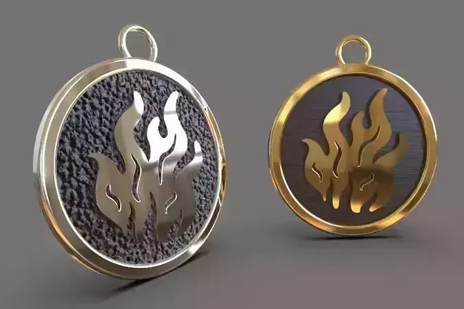 Fire Element Charm Fire Symbol