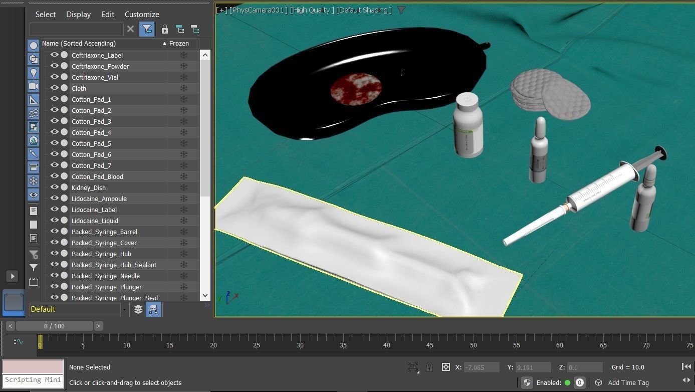 Medical Instruments - Syringe injection 3D model_39