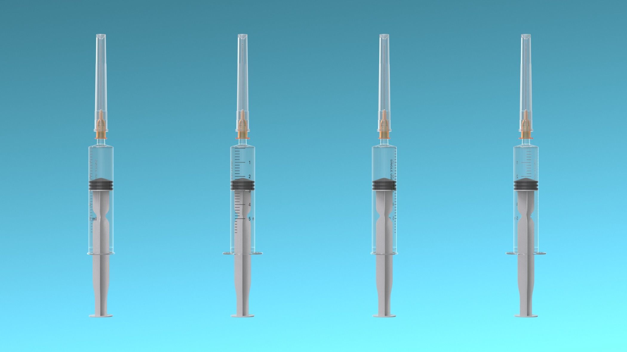 Medical Instruments - Syringe injection 3D model_8