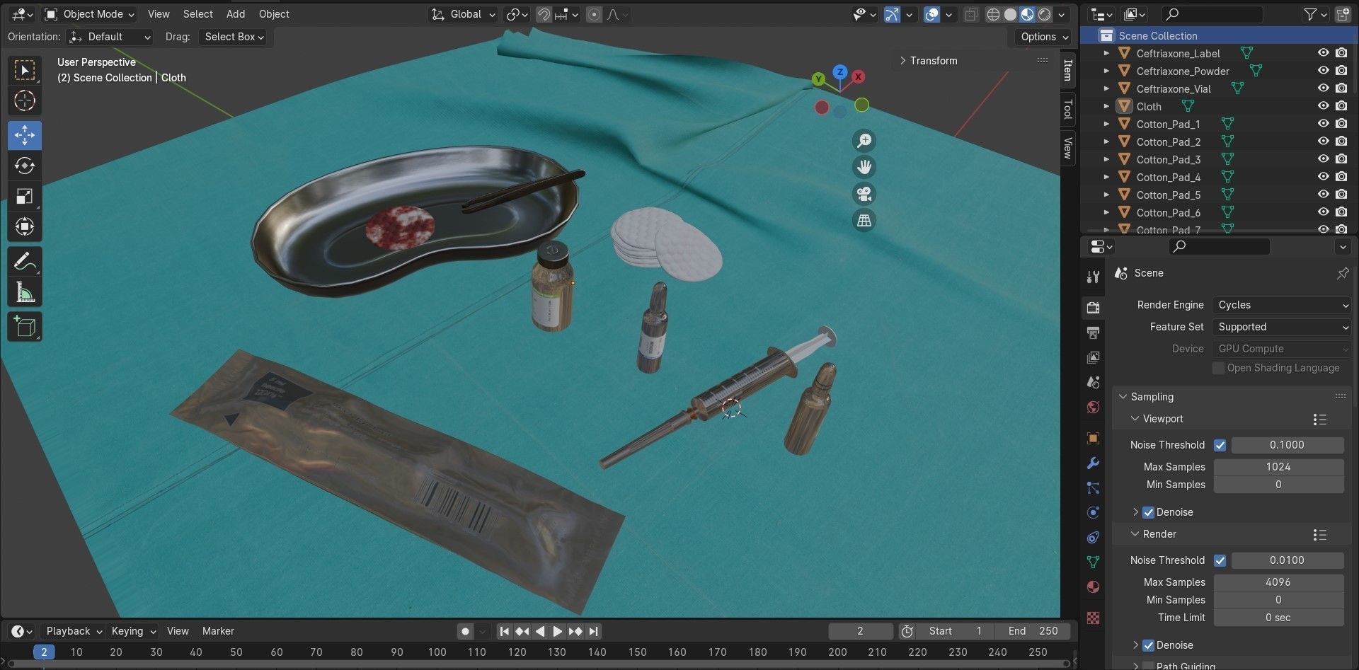 Medical Instruments - Syringe injection 3D model_38