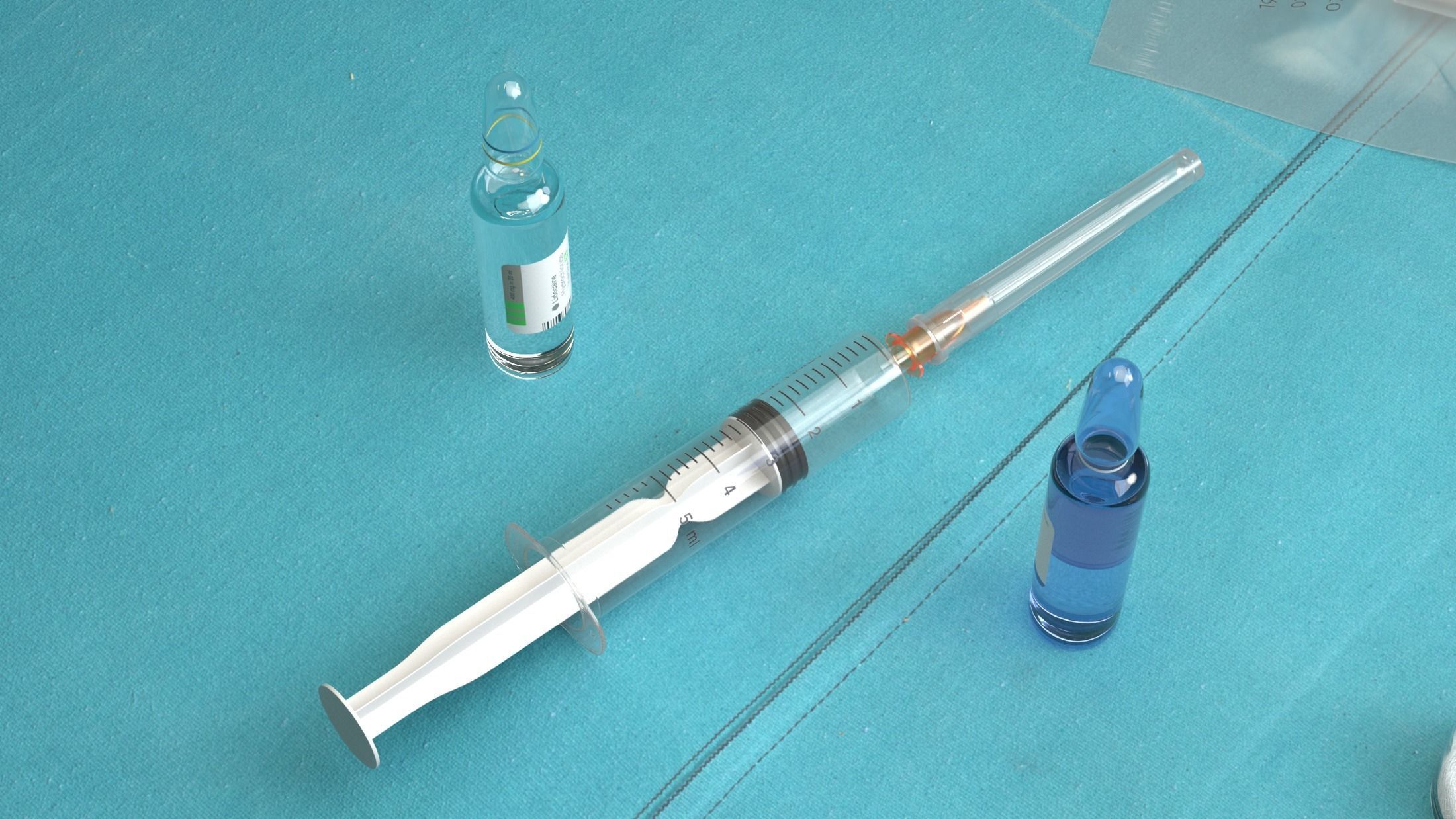 Medical Instruments - Syringe injection 3D model_5