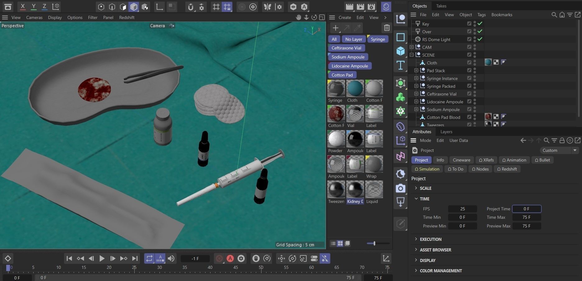 Medical Instruments - Syringe injection 3D model_37