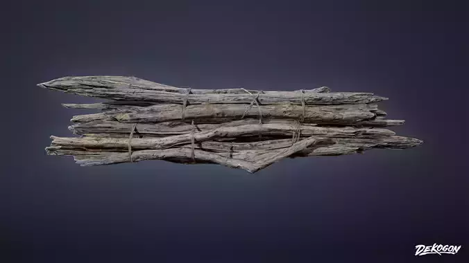 SEASIDE DOCKS - Driftwood 01 - NANITE AND LOW POLY