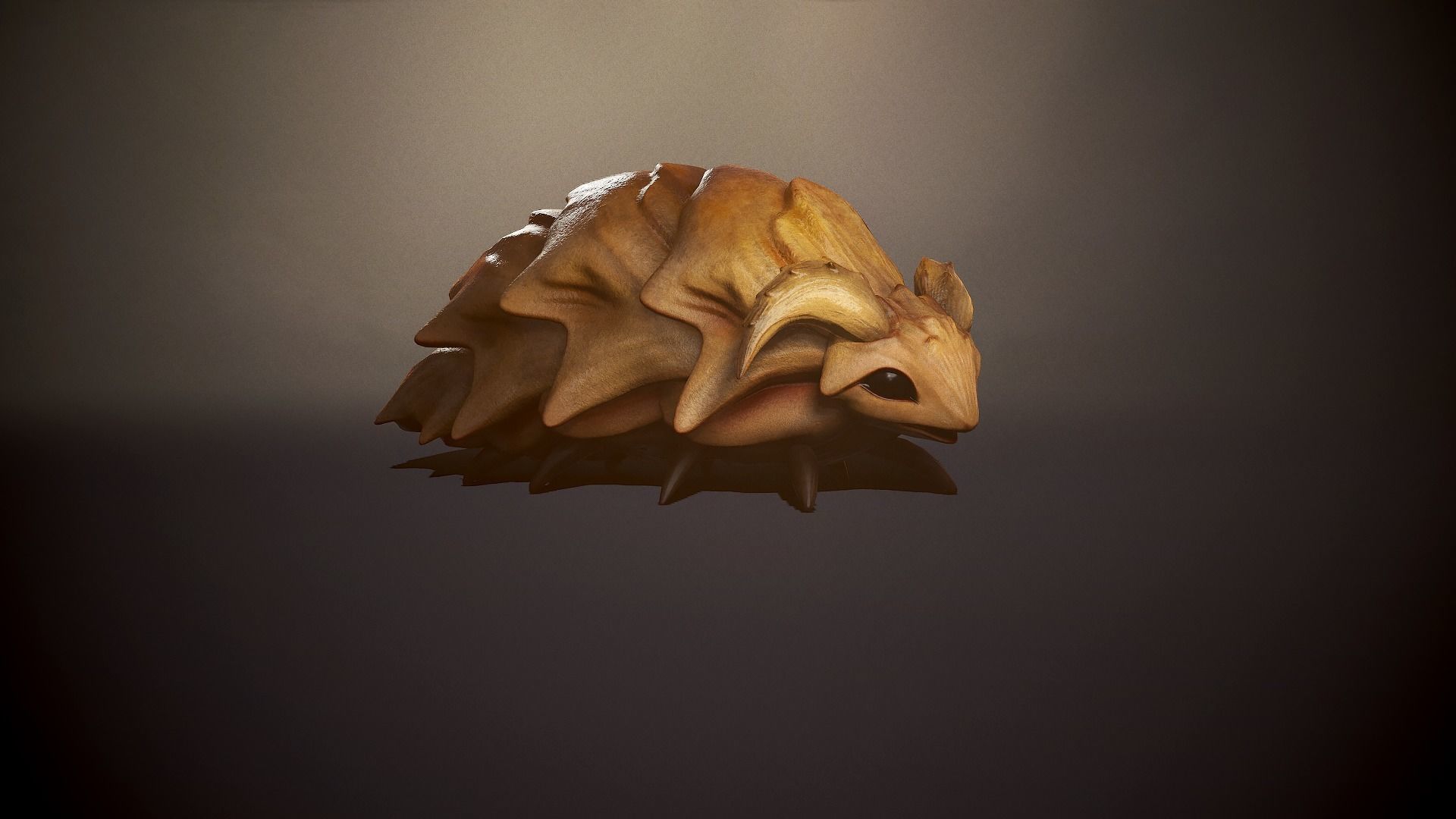 Fantasy beetle - Game Ready Low-poly 3D model Low-poly 3D model_6