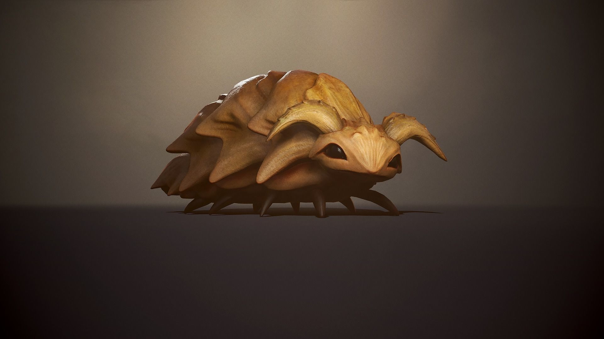 Fantasy beetle - Game Ready Low-poly 3D model Low-poly 3D model_4