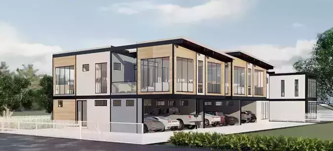 3D model of Eichler Style buildings