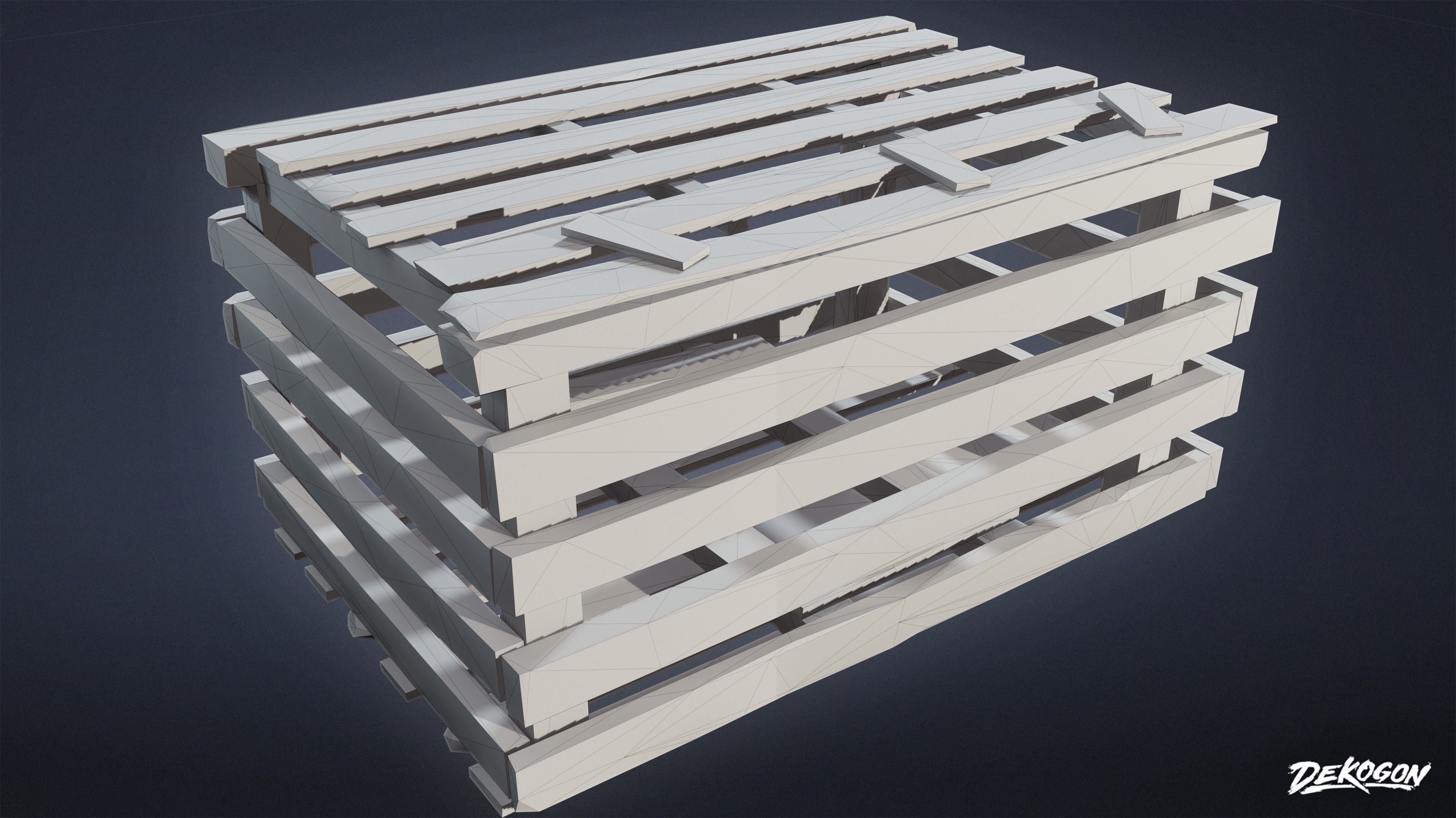 SEASIDE DOCKS - Lobster Trap 01 - NANITE AND LOW POLY Low-poly 3D model_2