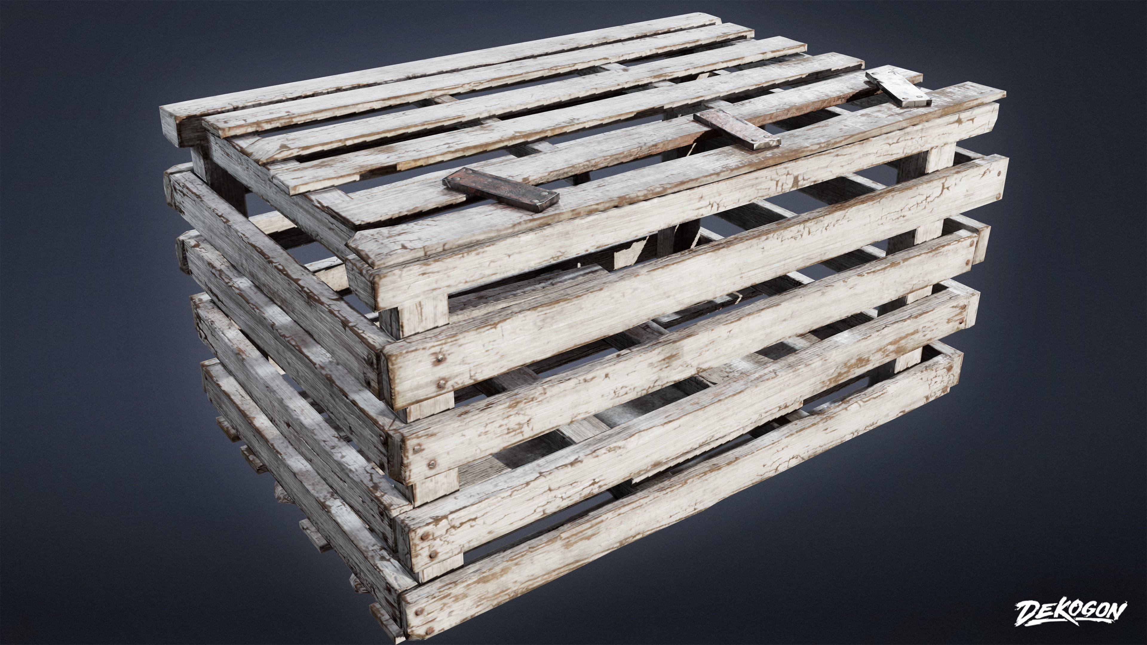 SEASIDE DOCKS - Lobster Trap 01 - NANITE AND LOW POLY Low-poly 3D model_1