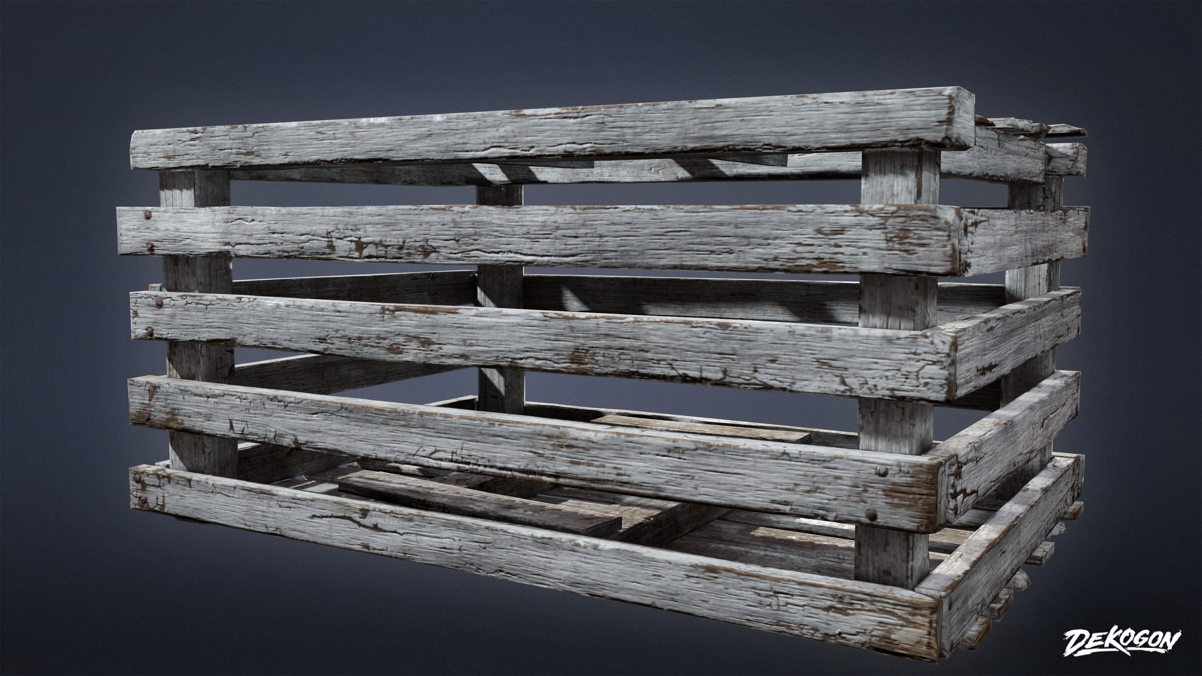SEASIDE DOCKS - Lobster Trap 01 - NANITE AND LOW POLY Low-poly 3D model_3
