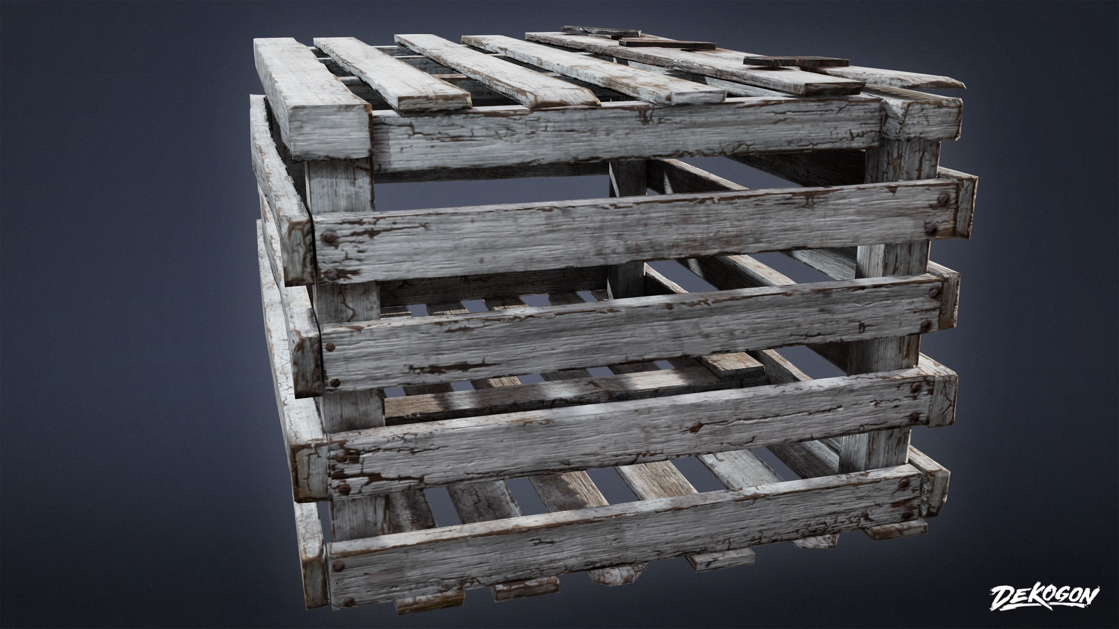 SEASIDE DOCKS - Lobster Trap 01 - NANITE AND LOW POLY Low-poly 3D model_5
