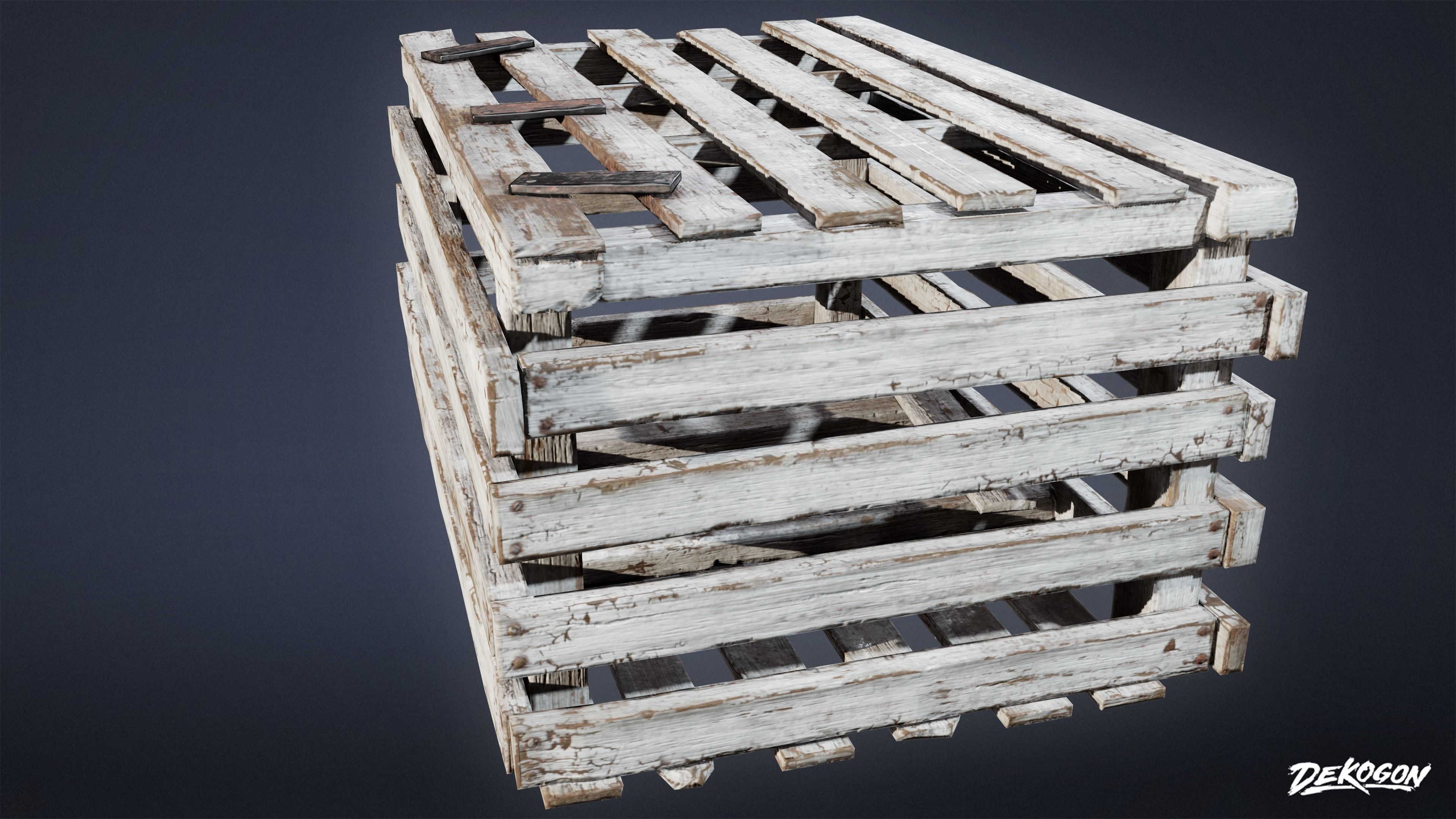SEASIDE DOCKS - Lobster Trap 01 - NANITE AND LOW POLY Low-poly 3D model_4