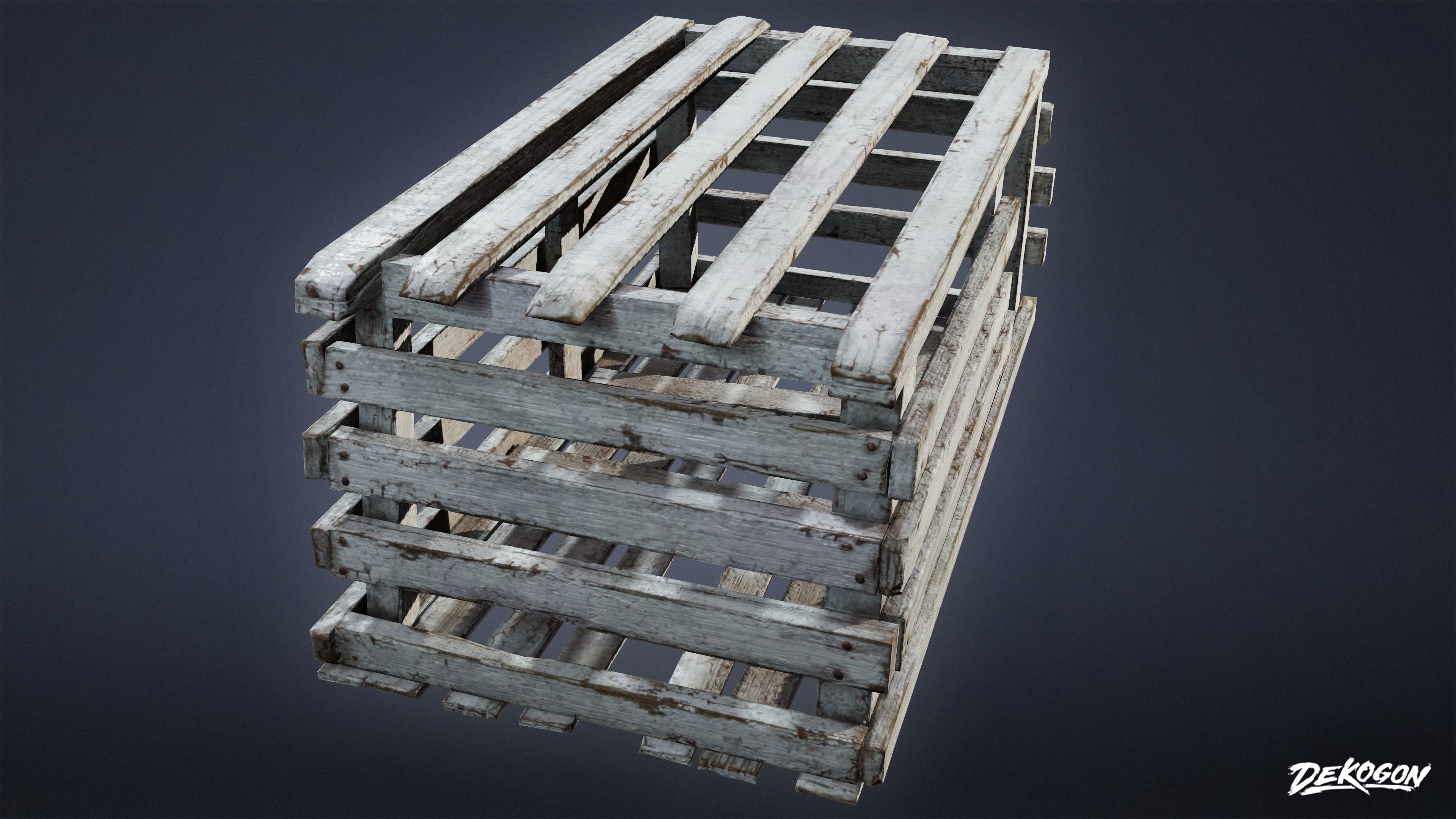 SEASIDE DOCKS - Lobster Trap 01 - NANITE AND LOW POLY Low-poly 3D model_8