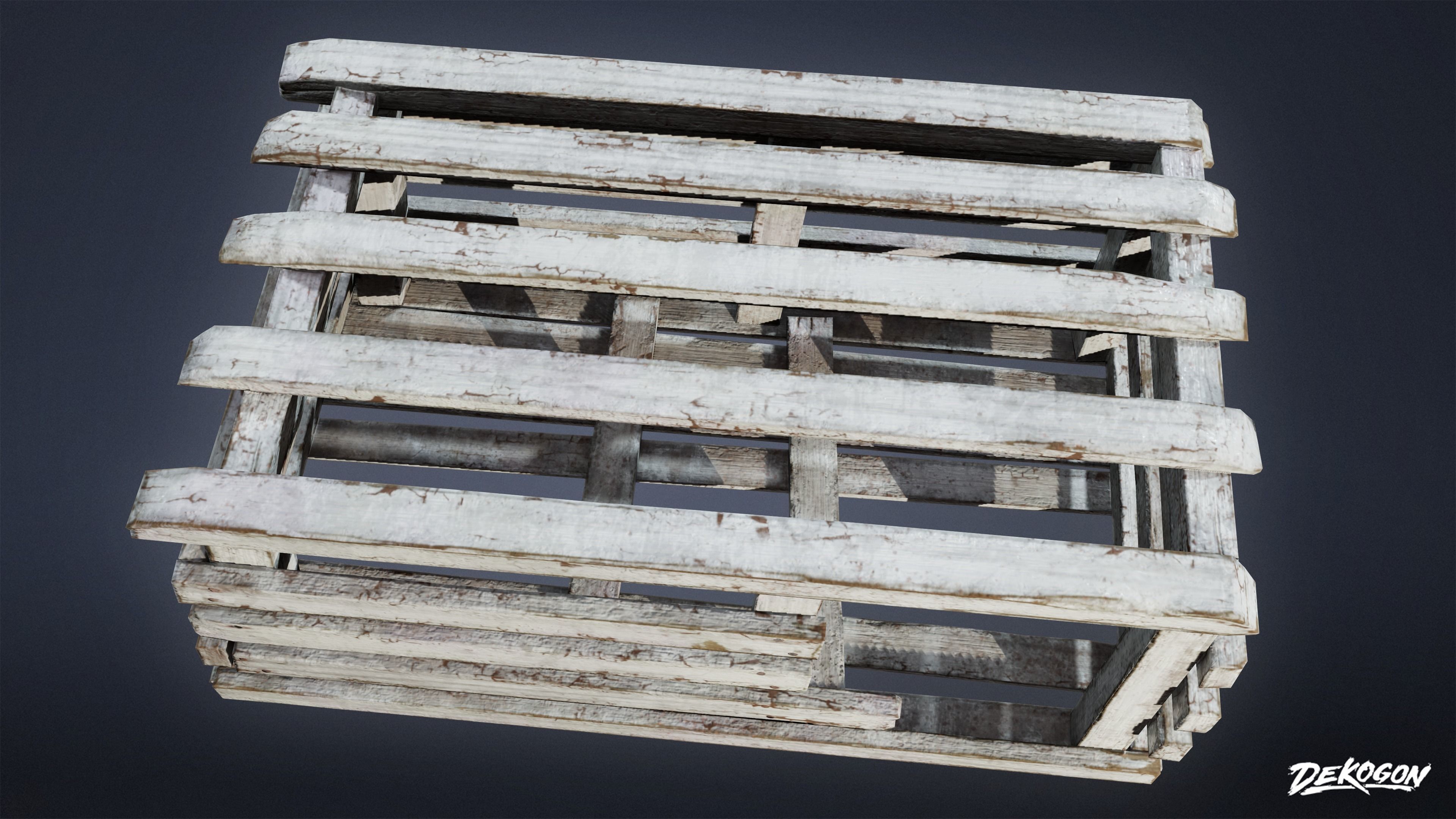 SEASIDE DOCKS - Lobster Trap 01 - NANITE AND LOW POLY Low-poly 3D model_7