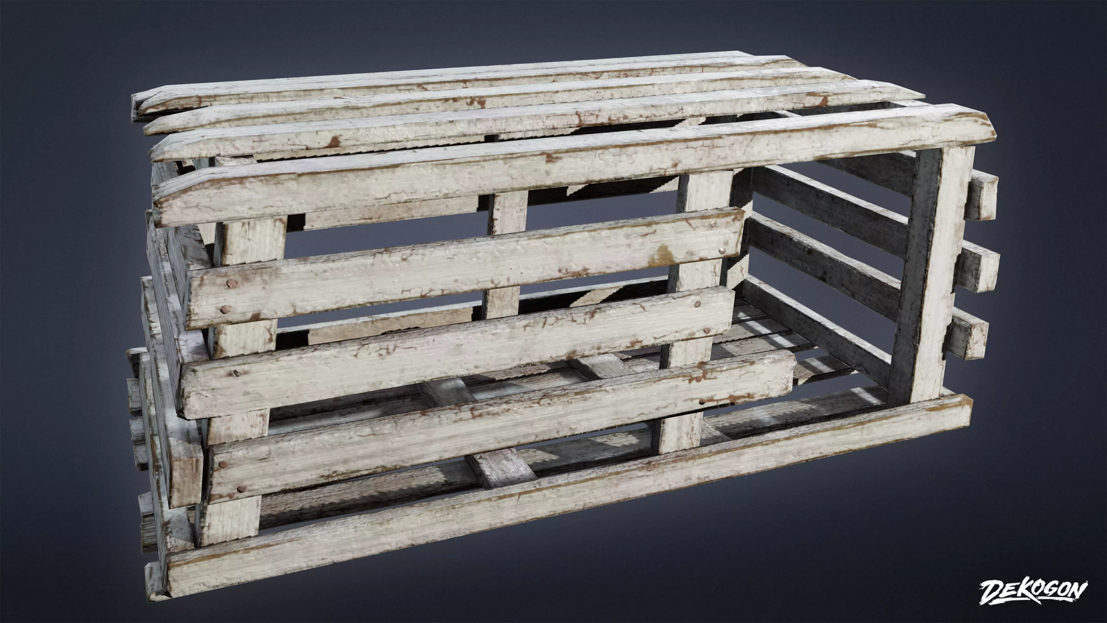 SEASIDE DOCKS - Lobster Trap 01 - NANITE AND LOW POLY Low-poly 3D model_0