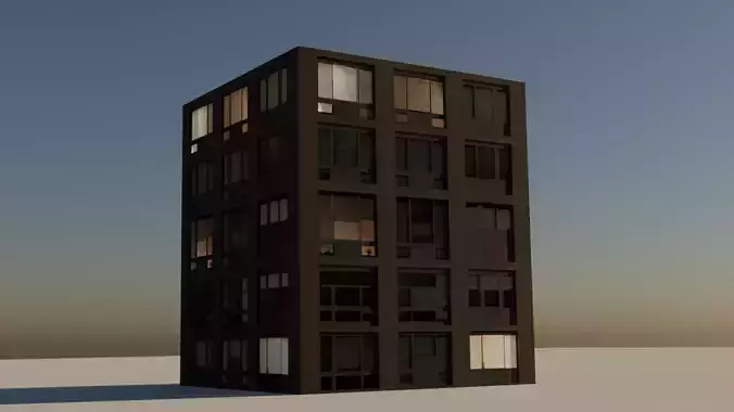 Building 12 Low-poly 3D model