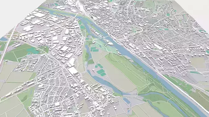 Cityscape Schweinfurt Germany