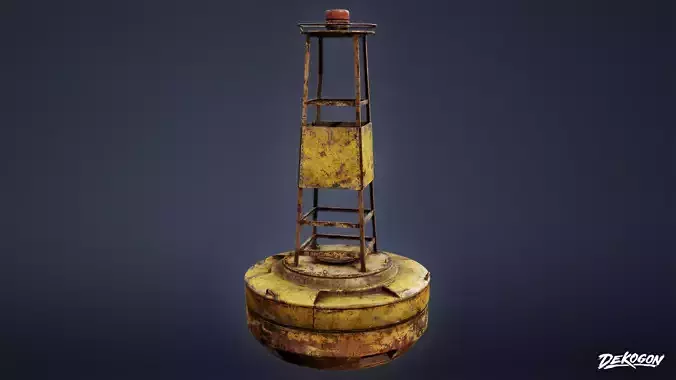 SEASIDE DOCKS - Metal Bouy 02 - NANITE AND LOW POLY