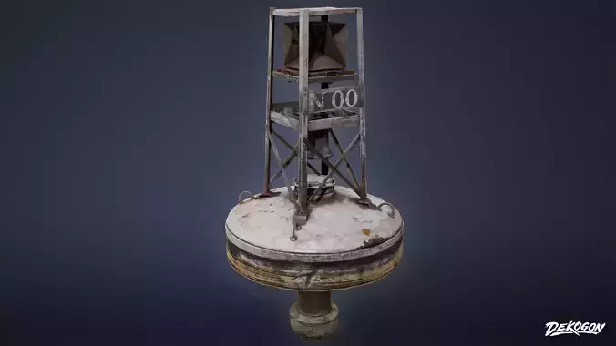 SEASIDE DOCKS - Metal Bouy 01 - NANITE AND LOW POLY