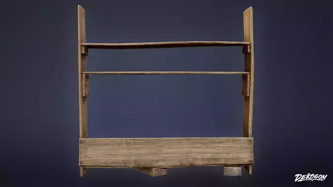 SEASIDE DOCKS - Shelf Stool 01 - NANITE AND LOW POLY
