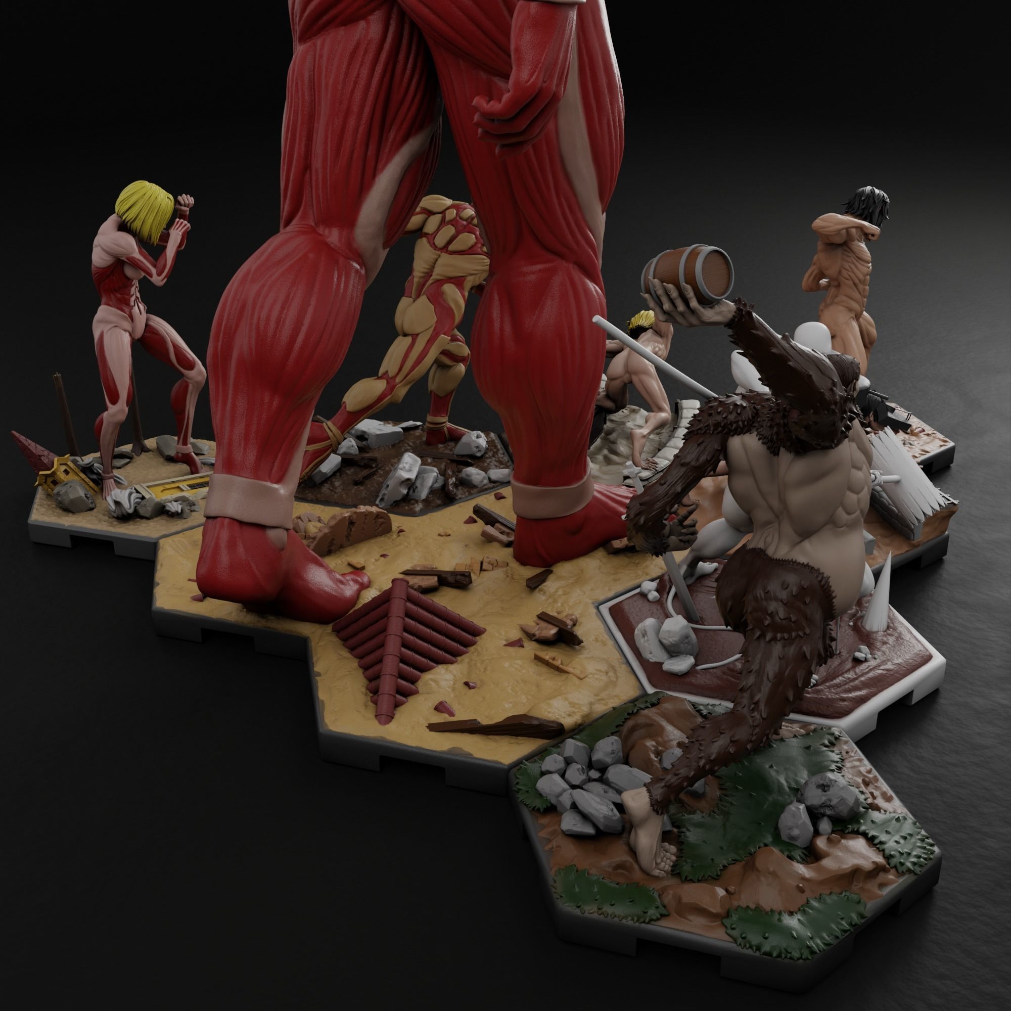 Attack on Titan Bundle 3D Model Collection_18