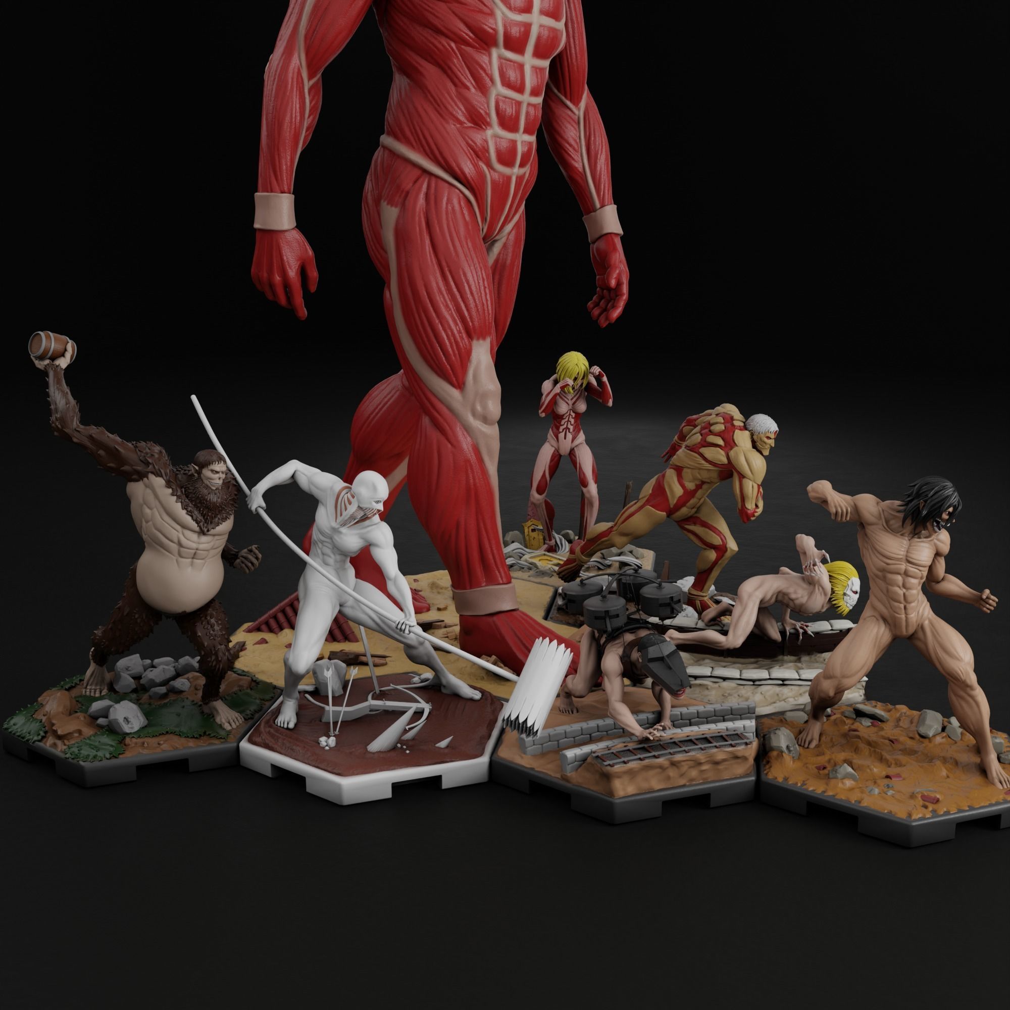 Attack on Titan Bundle 3D Model Collection_14