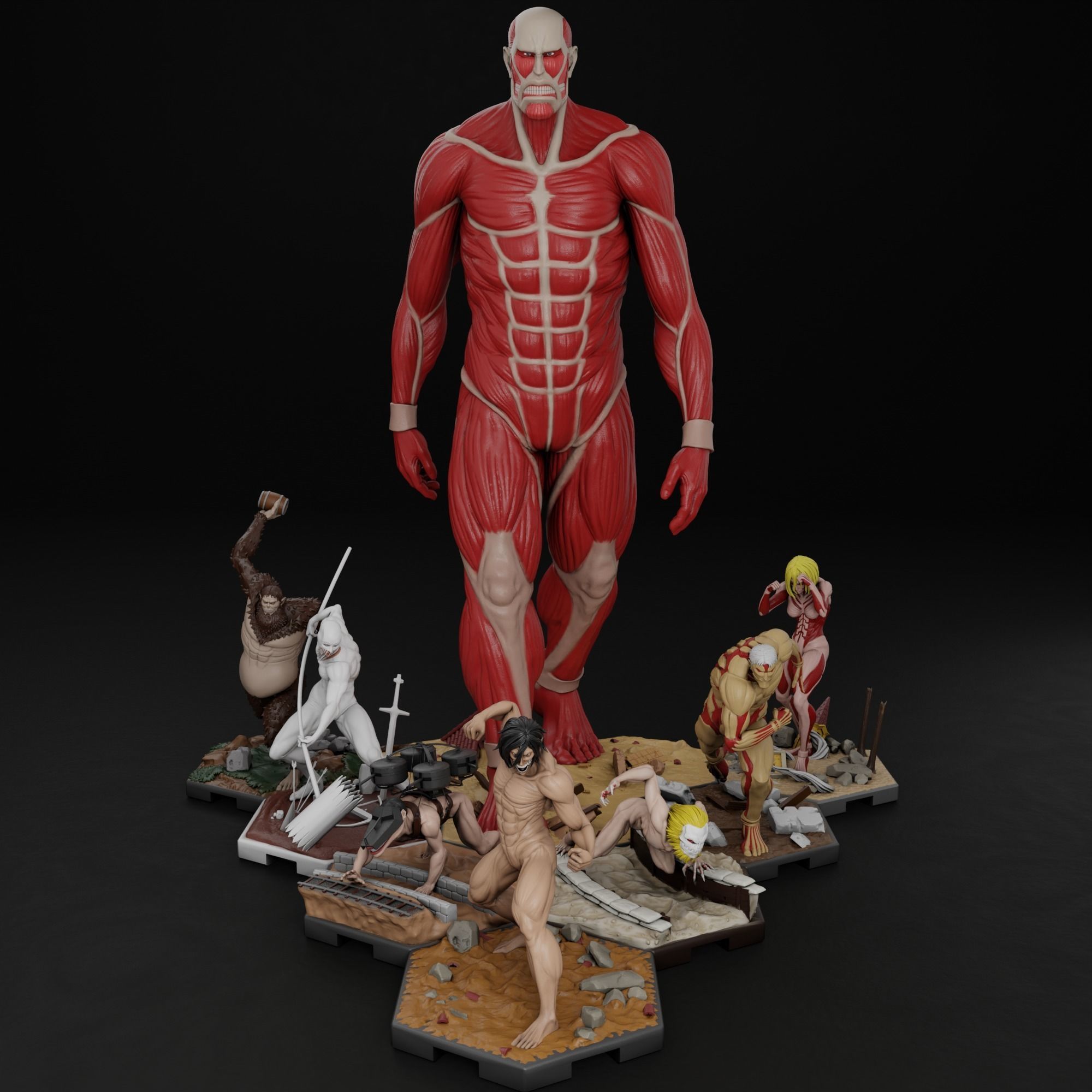 Attack on Titan Bundle 3D Model Collection_6