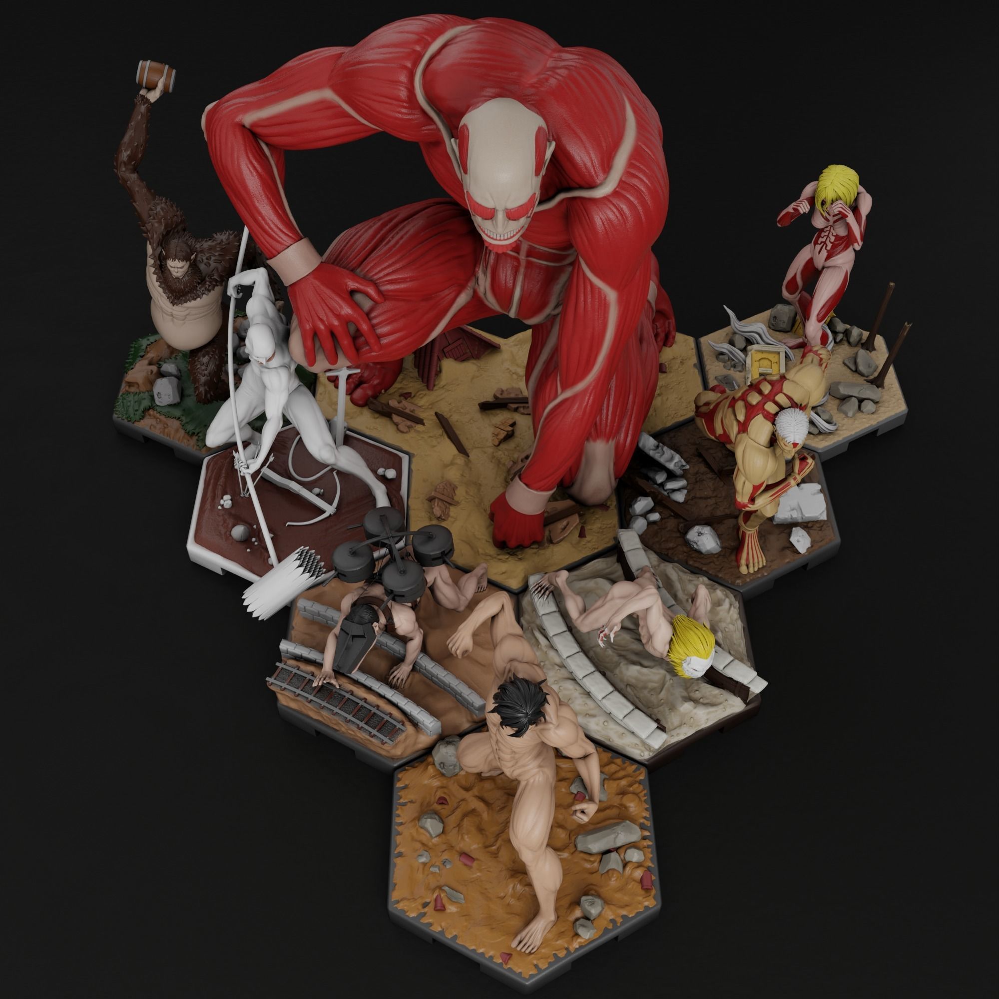 Attack on Titan Bundle 3D Model Collection_5