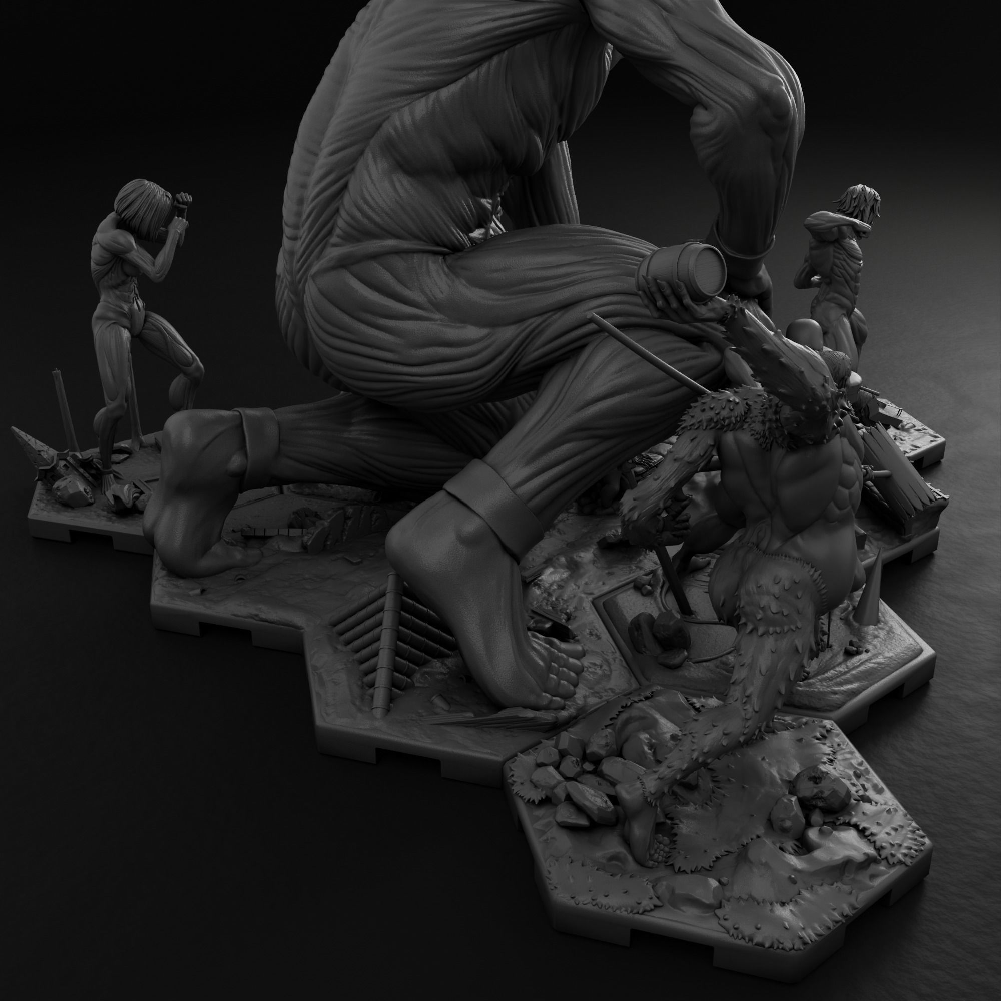 Attack on Titan Bundle 3D Model Collection_8