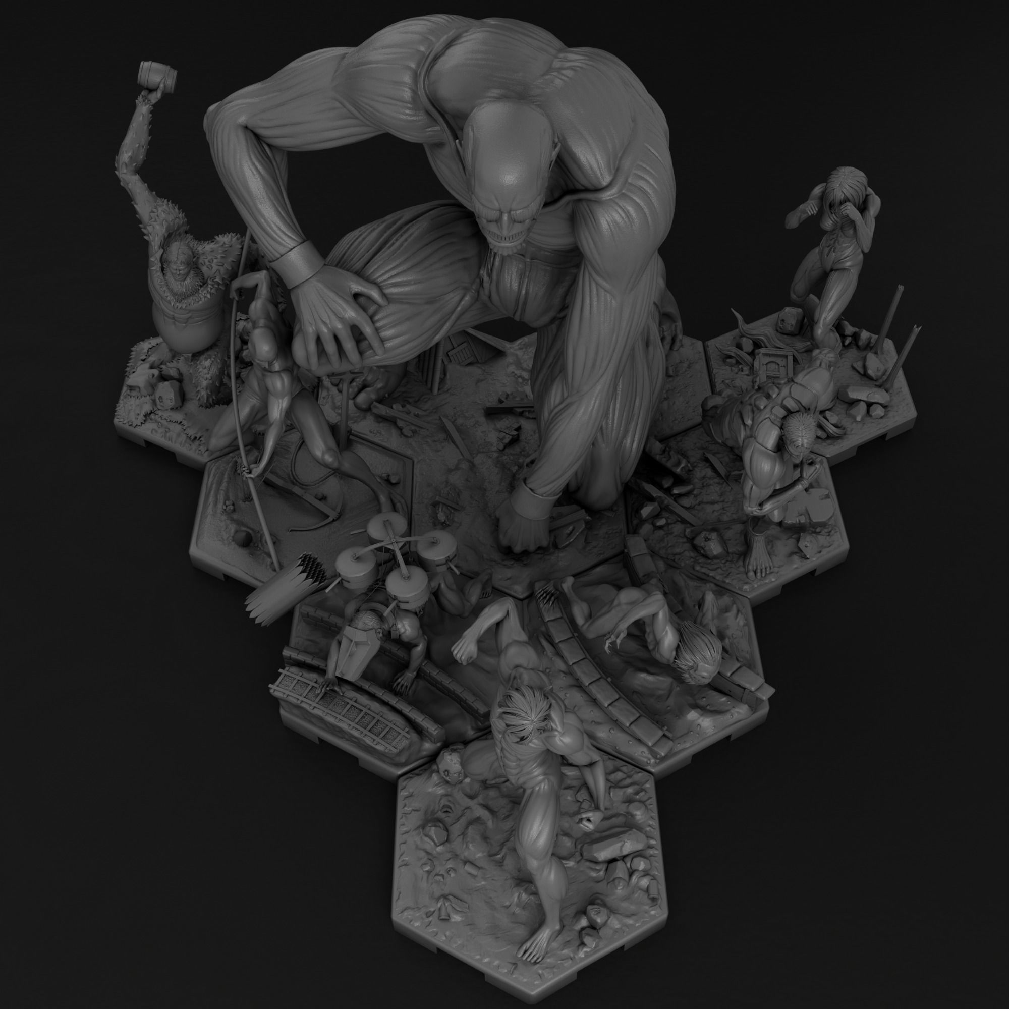 Attack on Titan Bundle 3D Model Collection_9