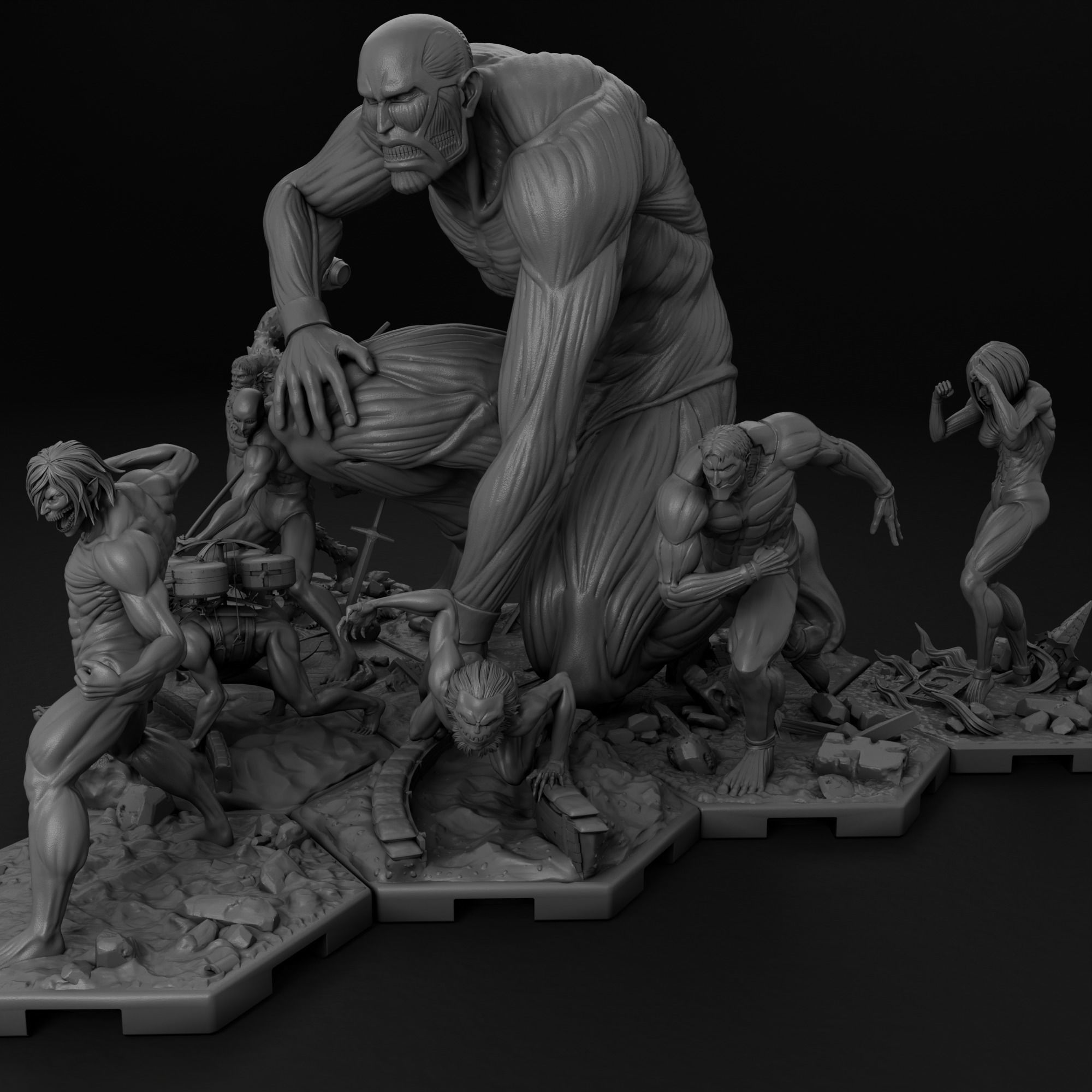 Attack on Titan Bundle 3D Model Collection_12