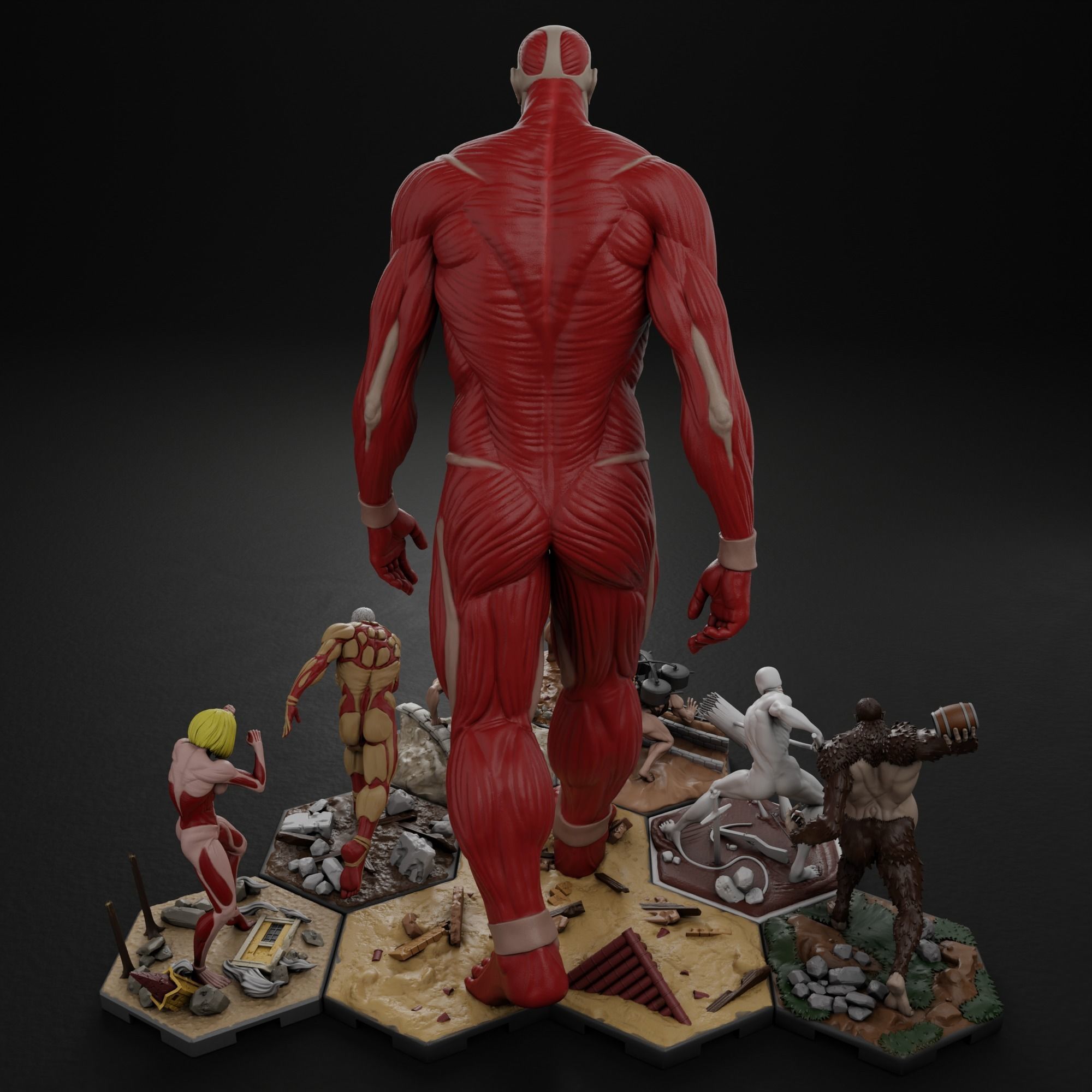 Attack on Titan Bundle 3D Model Collection_7