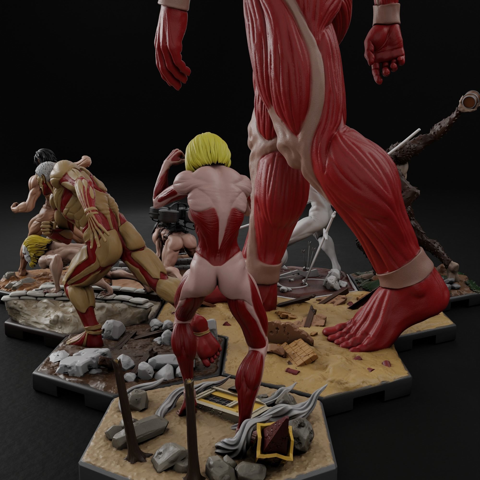 Attack on Titan Bundle 3D Model Collection_17