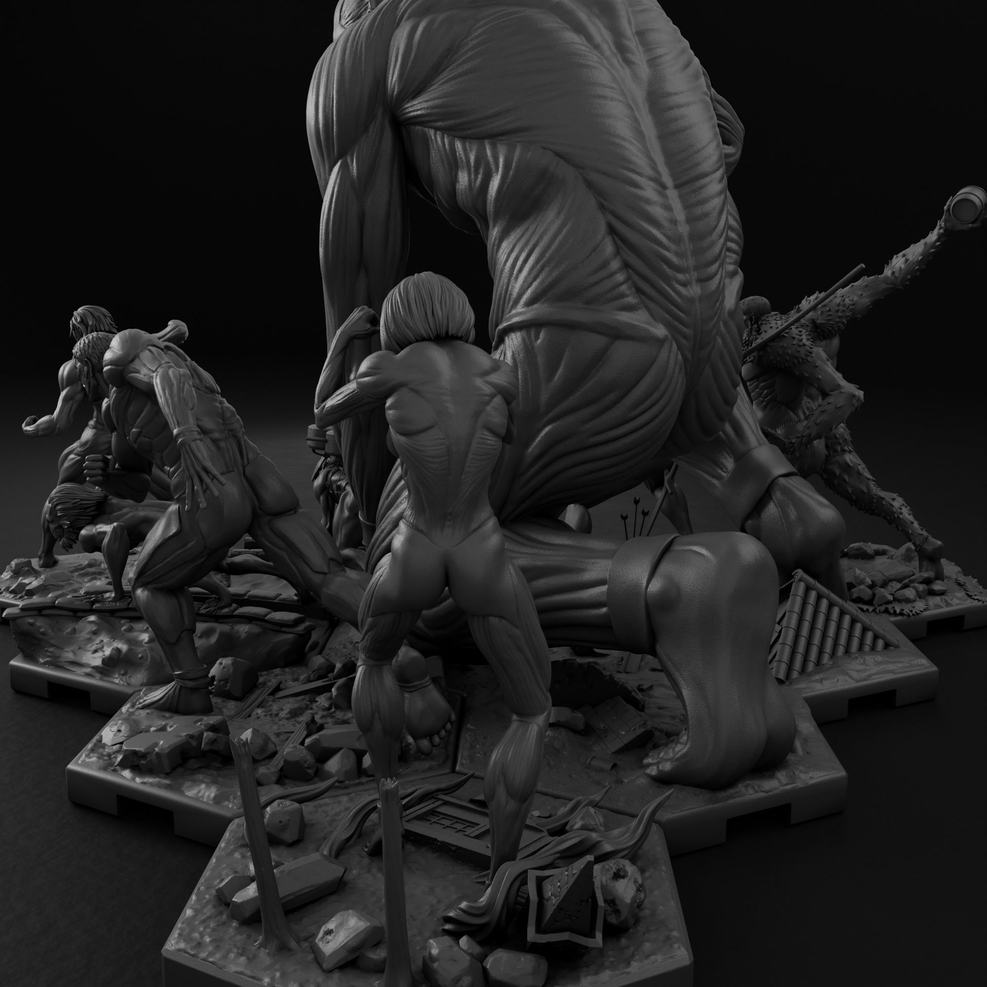 Attack on Titan Bundle 3D Model Collection_13