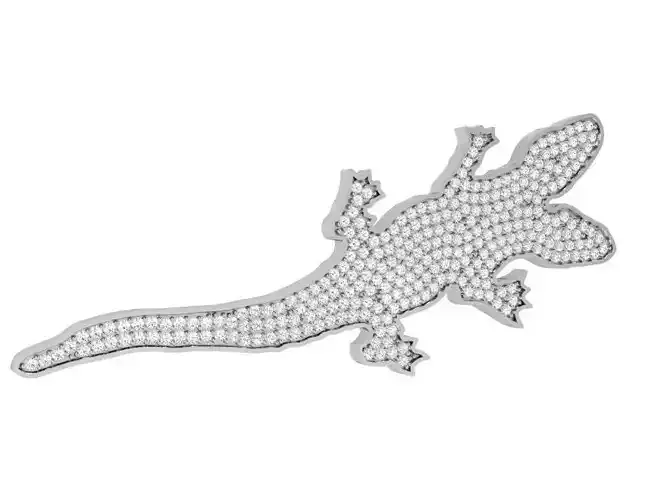 Lizard Pave Pendant 3802