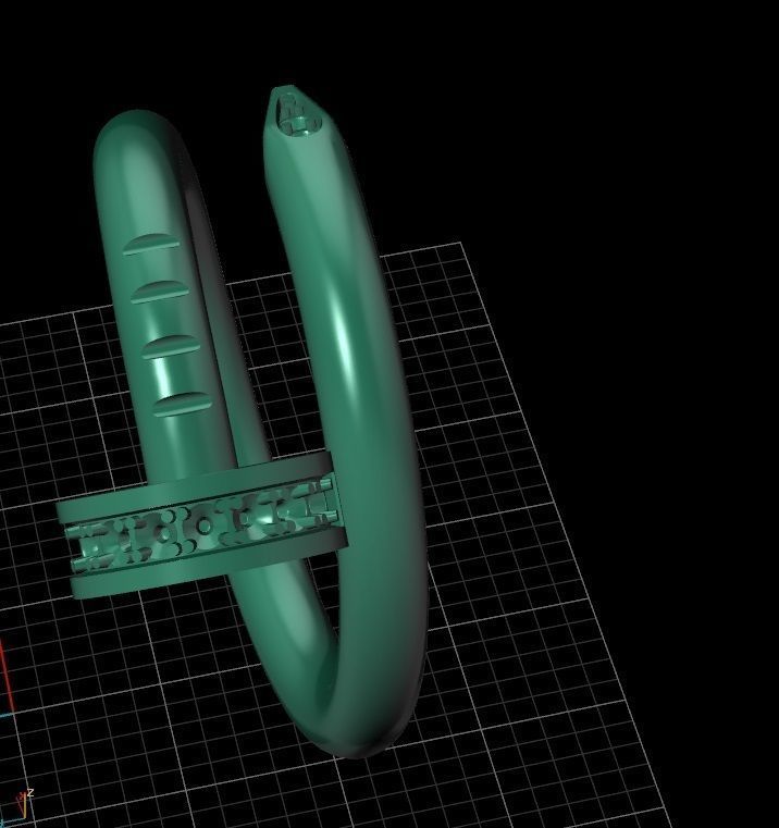 Juste Un Clou RING 1 3D print model_10